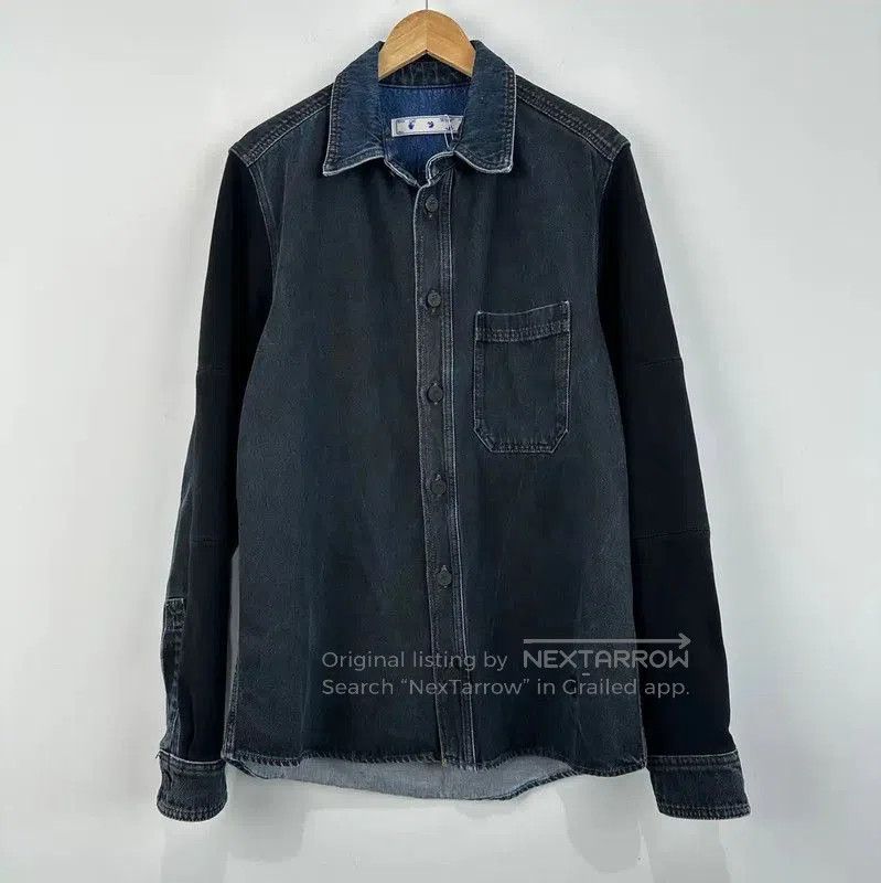 Off-White Off-White Men's Dark Blue Overshirt . Size US M / EU 48-50 / 2 - 1 Thumbnail