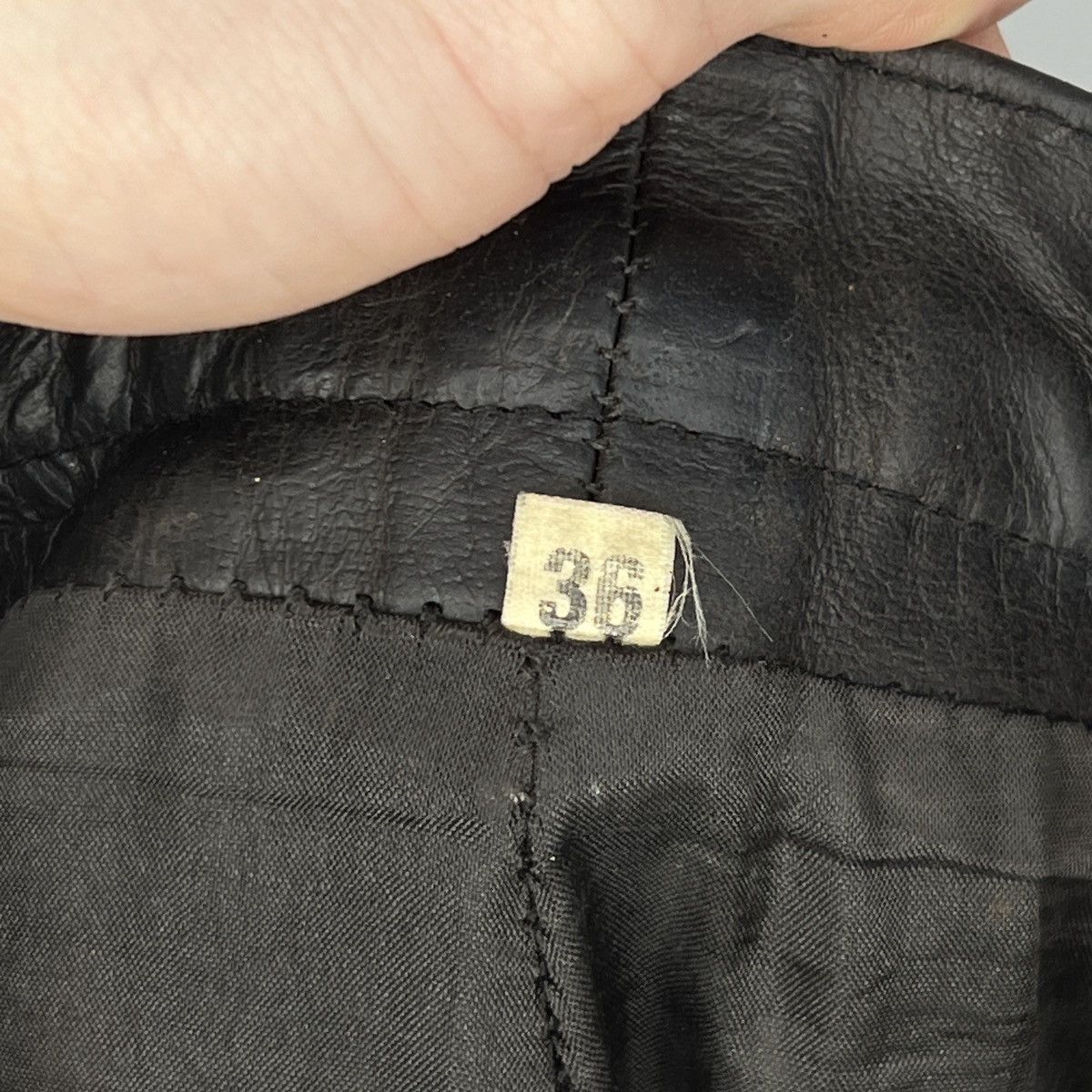 Leather × Vintage Vintage Nashville Classic Leather MOTO Pants Trousers Biker Size US 36 / EU 52 - 12 Thumbnail