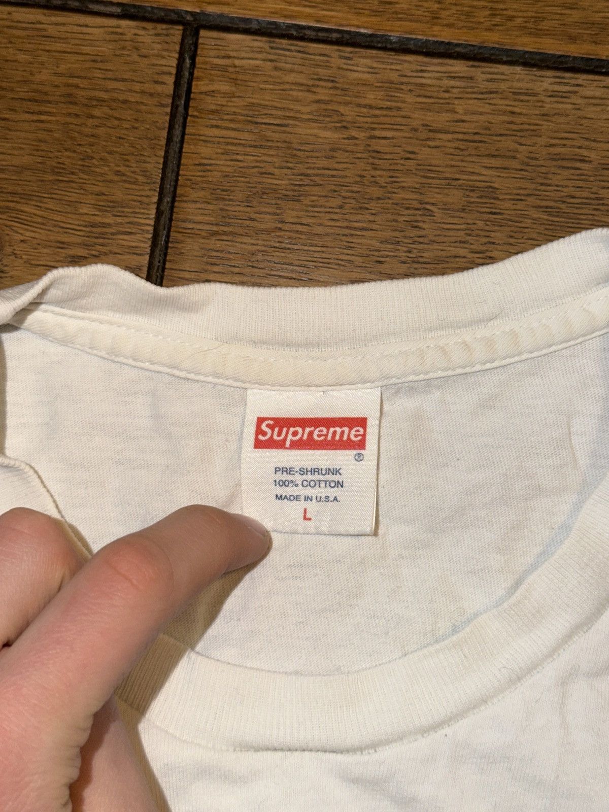 Supreme RARE 2016 Supreme Paris “bonjour madame” box tee Size US L / EU 52-54 / 3 - 6 Thumbnail