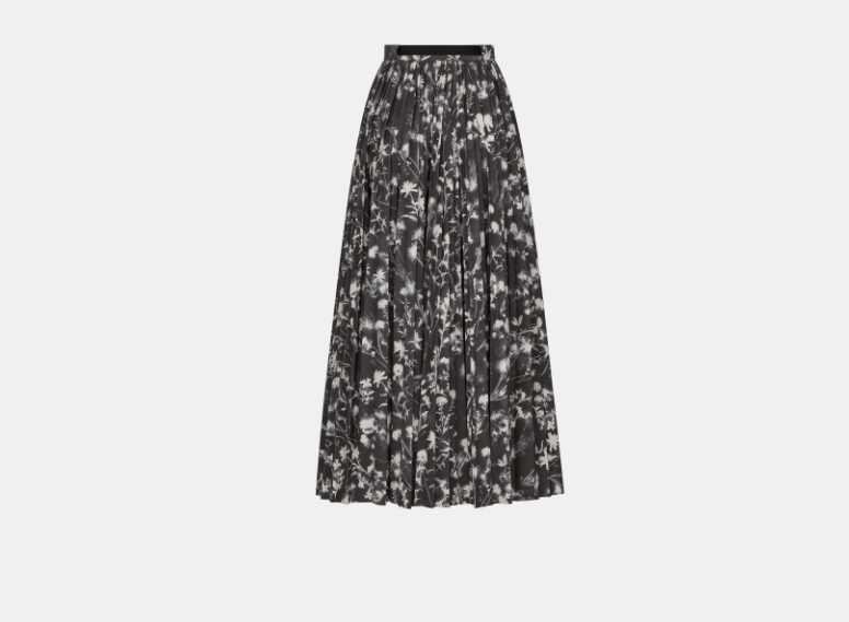 Dior o1w1db11225 427J63 Midi Skirt in Black Size 25" / US 0 / IT 36 - 2 Thumbnail