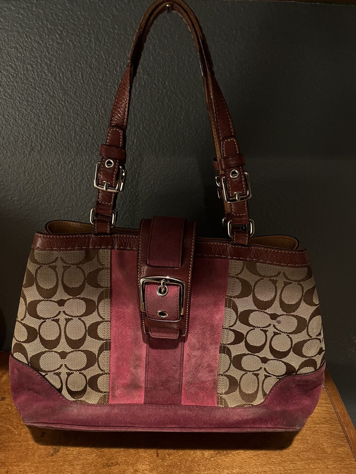 Coach Coach Womens F04Q-7056 Purple Pink Brown Size ONE SIZE - 21 Thumbnail