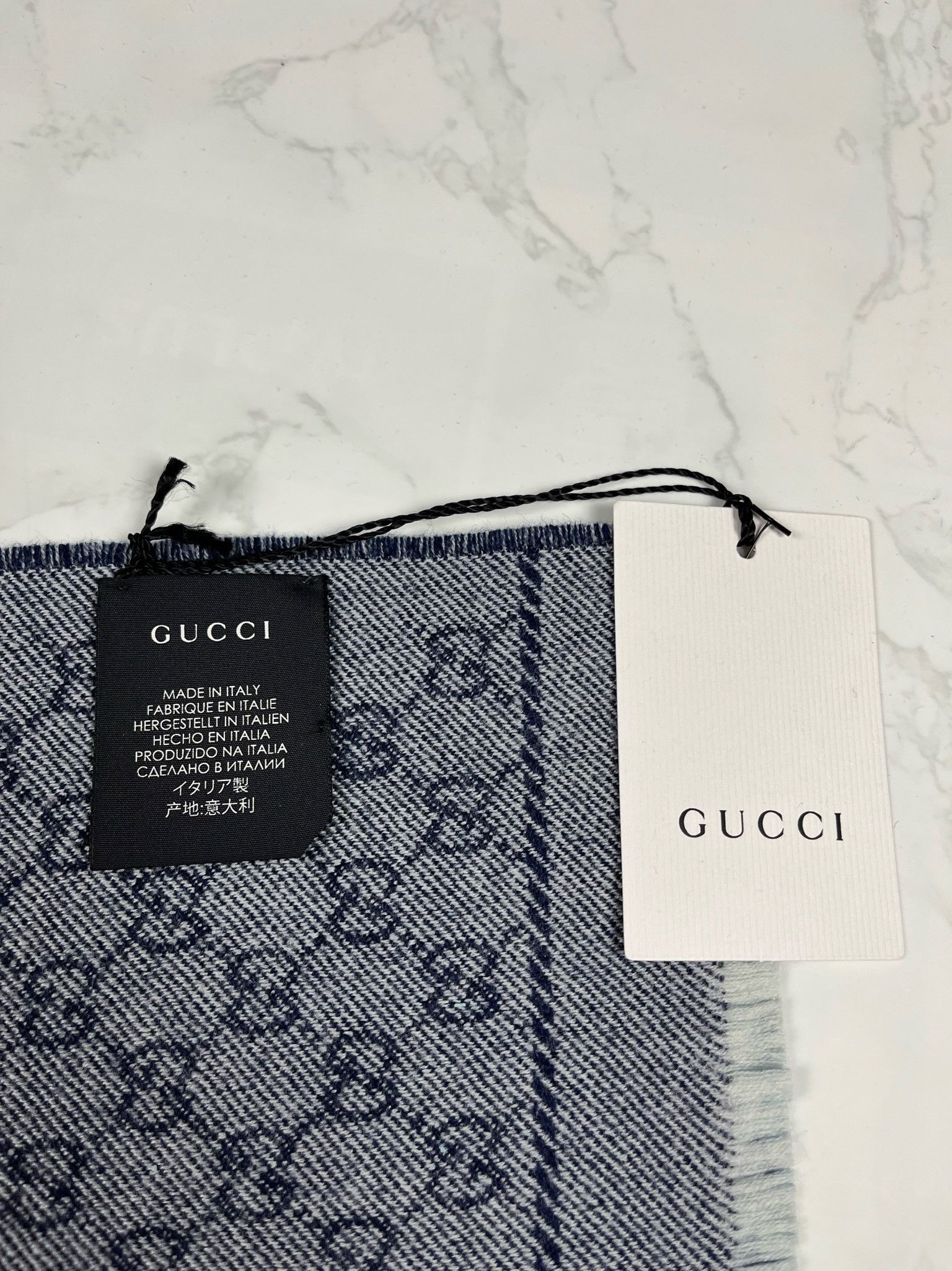 Gucci 🔥[SALE]🔥 Gucci Blooms Blue Wool Scarf Size ONE SIZE - 5 Thumbnail