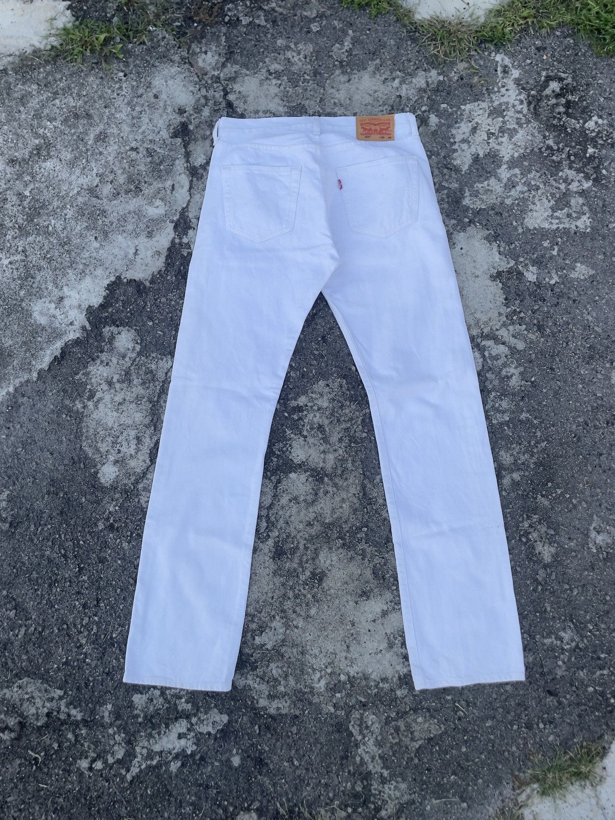 Levi's Vintage Levi's 501 Off White 32x34 Made In Mexico Size US 33 - 3 Thumbnail