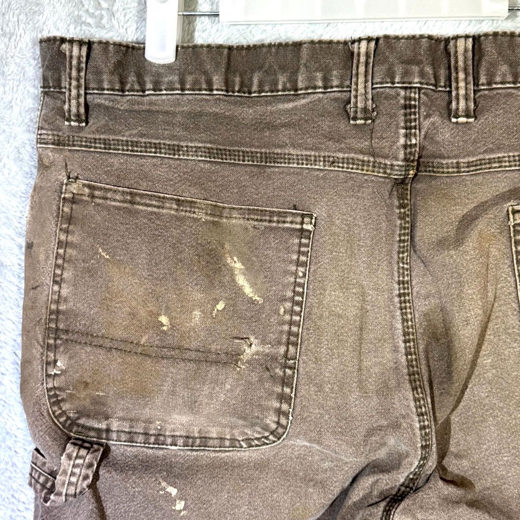 Dickies Dickies Carpenter Jeans Mens 38x32 Brown Denim Stretch Workwear Straight Leg Size US 38 / EU 54 - 6 Thumbnail