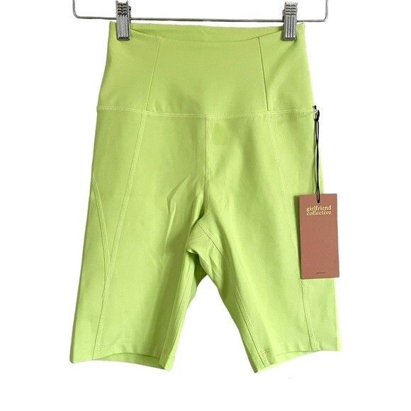 Girlfriend Collective Girlfriend Collective Neon High-Rise 8.5" Bike Shorts - XS Size 27" / US 4 / IT 40 - 2 Thumbnail