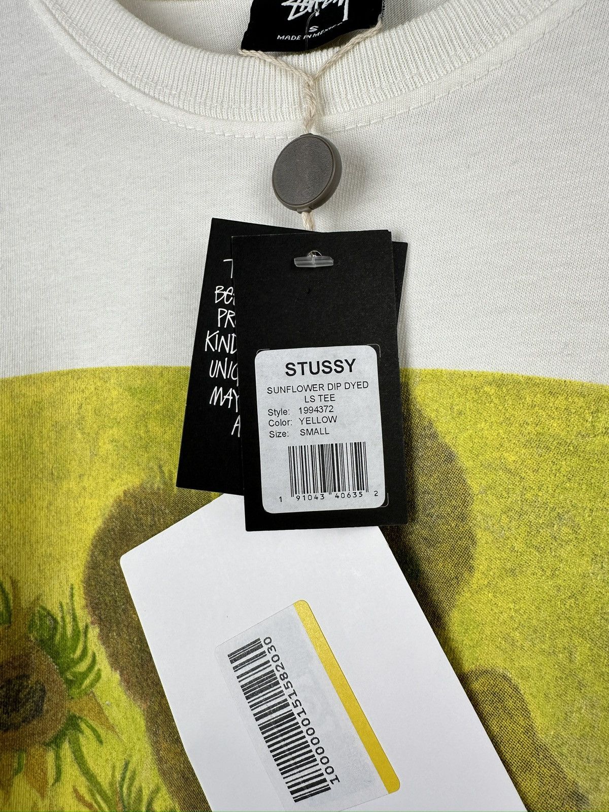 Stussy STUSSY Sunflower Dip Dyed Big Logo Longsleeve Size US S / EU 44-46 / 1 - 7 Thumbnail