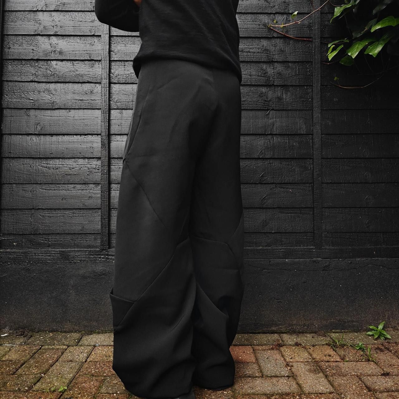 Other Japanese Black Wide Leg Pleated Trousers Size US 32 / EU 48 - 5 Thumbnail