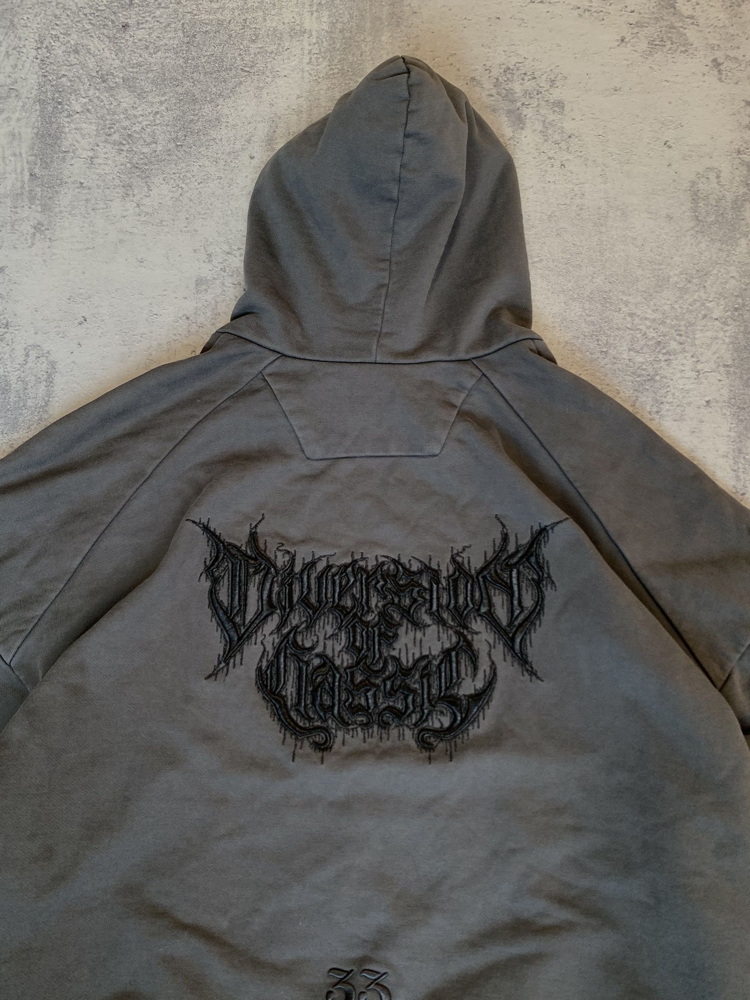Juun.J Juun.J Embroidered Graphic Loose Fit Cotton Hoodie Size L Size US L / EU 52-54 / 3 - 11 Thumbnail