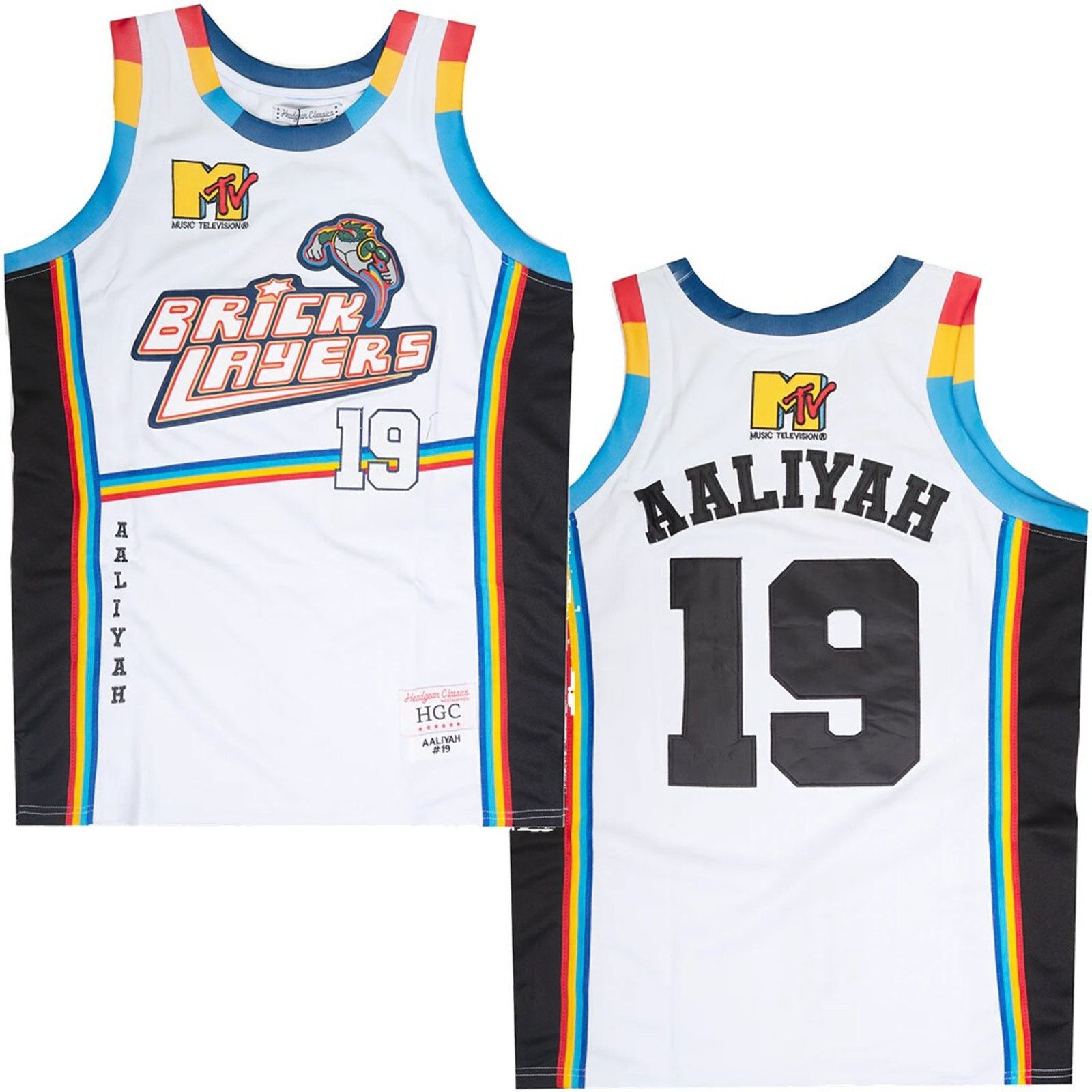Other Aaliyah MTV Bricklayers Headgear Classics Basketball Jersey Size US XXL / EU 58 / 5 - 1 Thumbnail