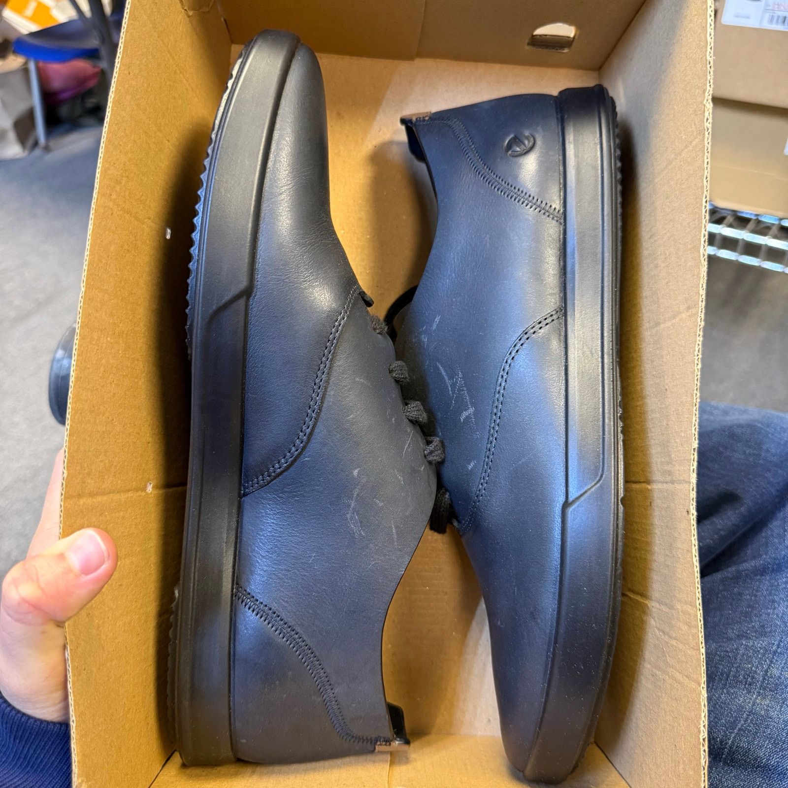 Ecco ECCO MEN'S 46 TRAVEL DERBY BLACK OXFORD 55110402001 NIB Size US 12 / EU 45 - 6 Thumbnail