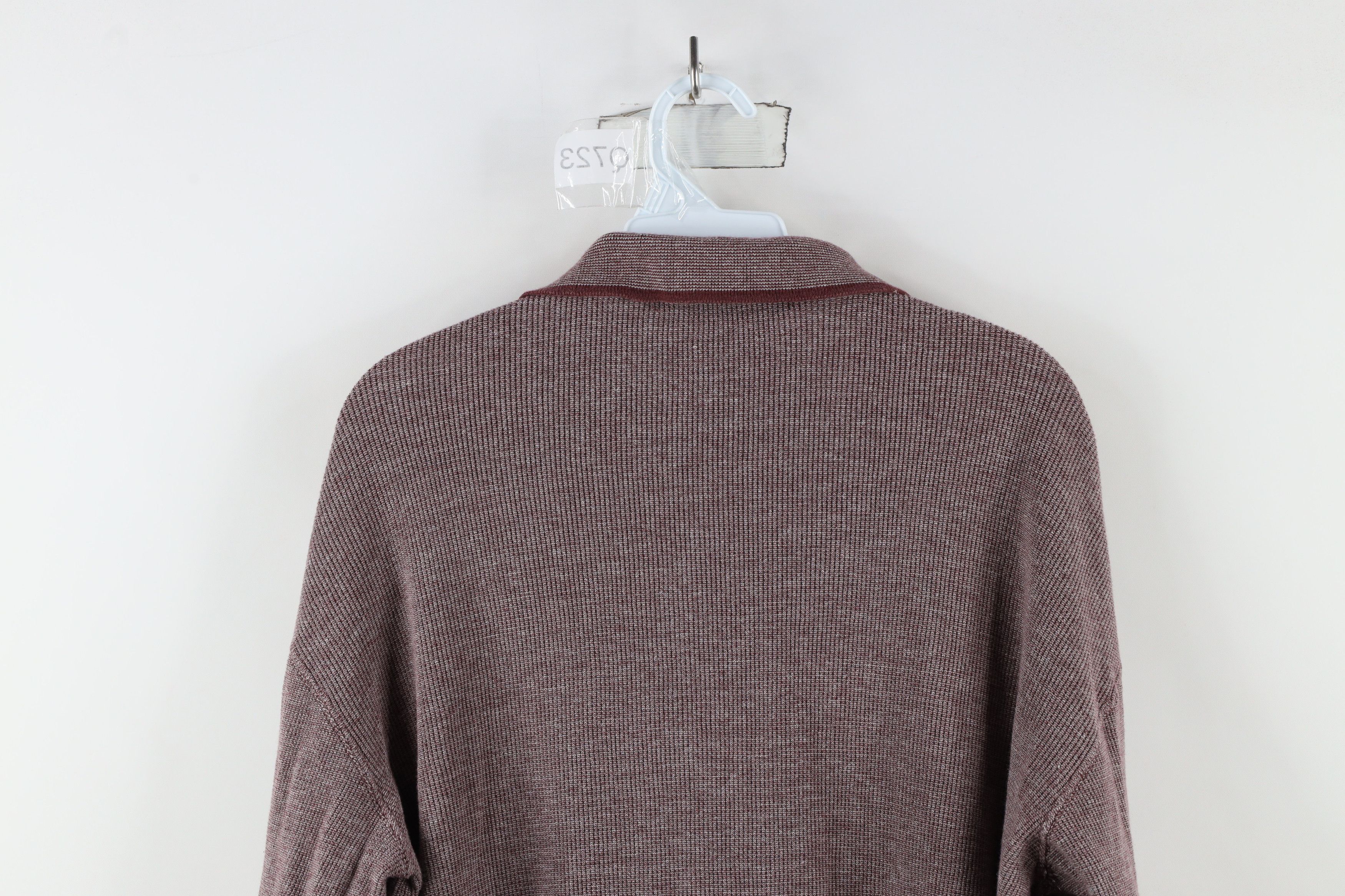 Vintage Vintage 90s Streetwear Thermal Waffle Knit Long Sleeve Polo Size US L / EU 52-54 / 3 - 9 Thumbnail