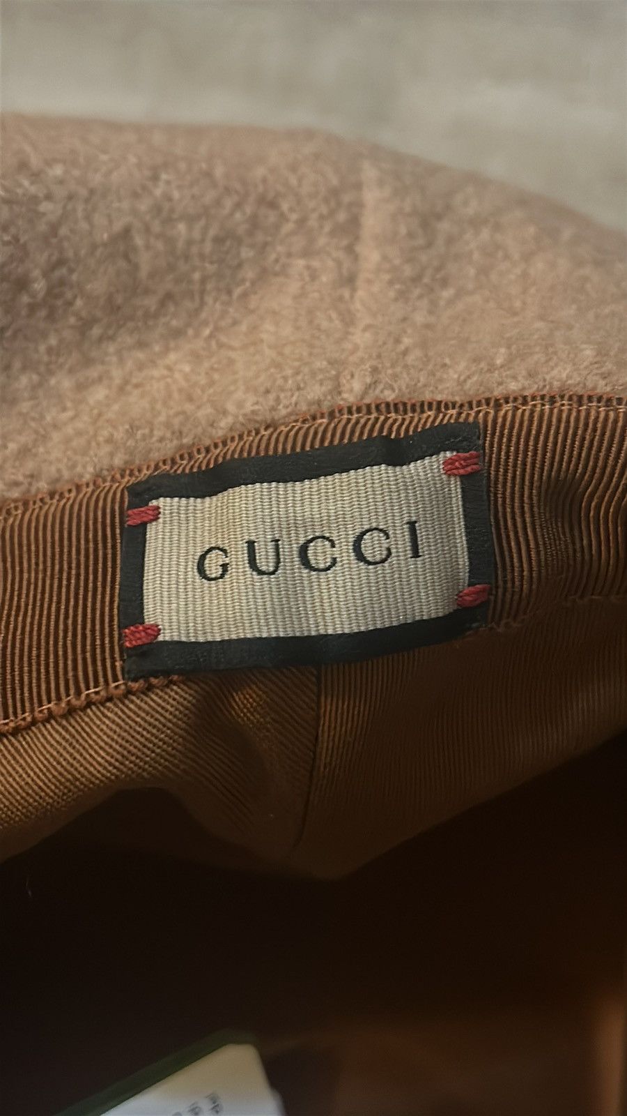 Gucci Gucci Felted Wool Bucket Hat with Patch Unisex Style L Size ONE SIZE - 3 Thumbnail
