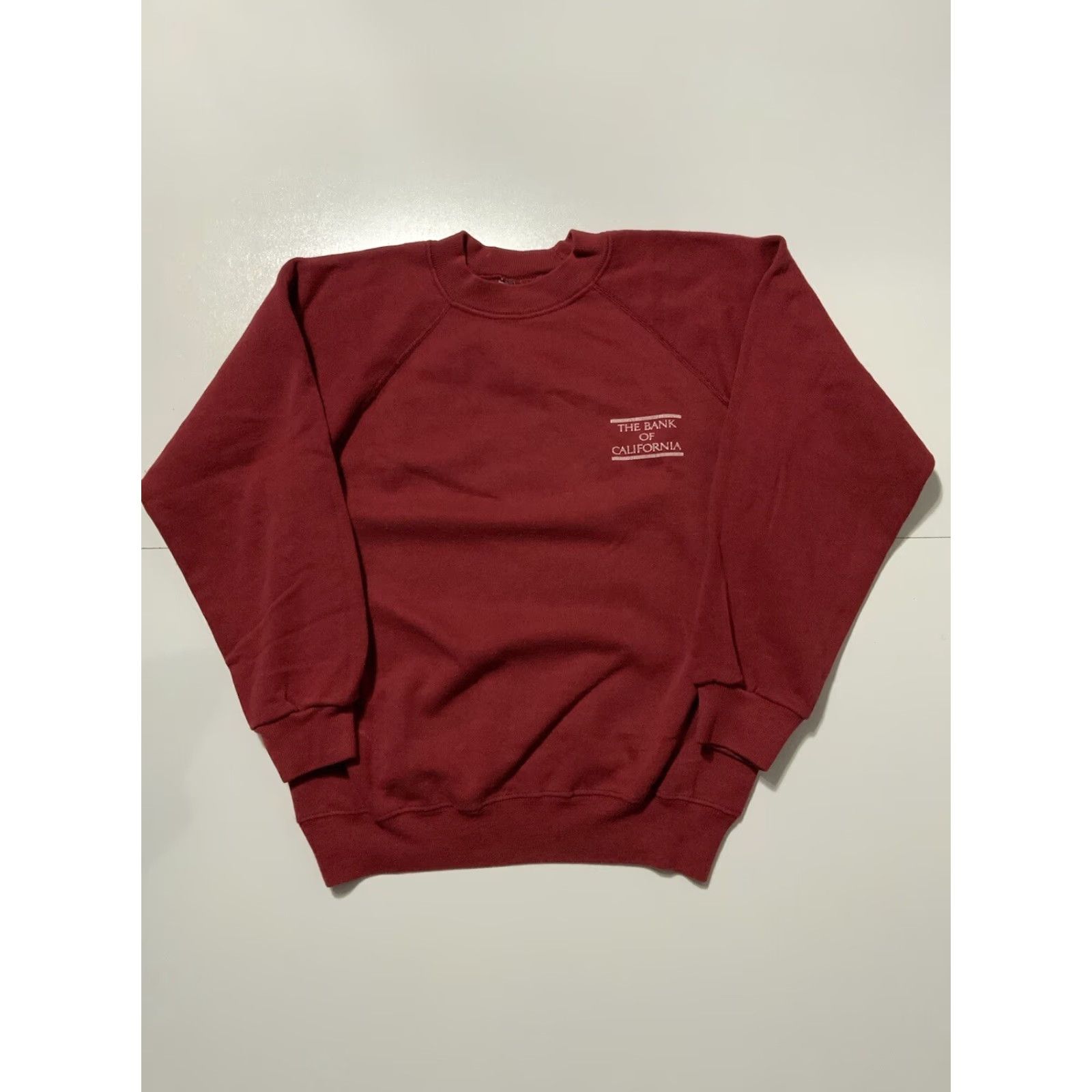 Hanes VINTAGE Hanes The Bank Of California 50/50 Crewneck Sweatshirt Sz S Maroon 80s 70s Mens Sweatshirt Size US S / EU 44-46 / 1 - 2 Thumbnail
