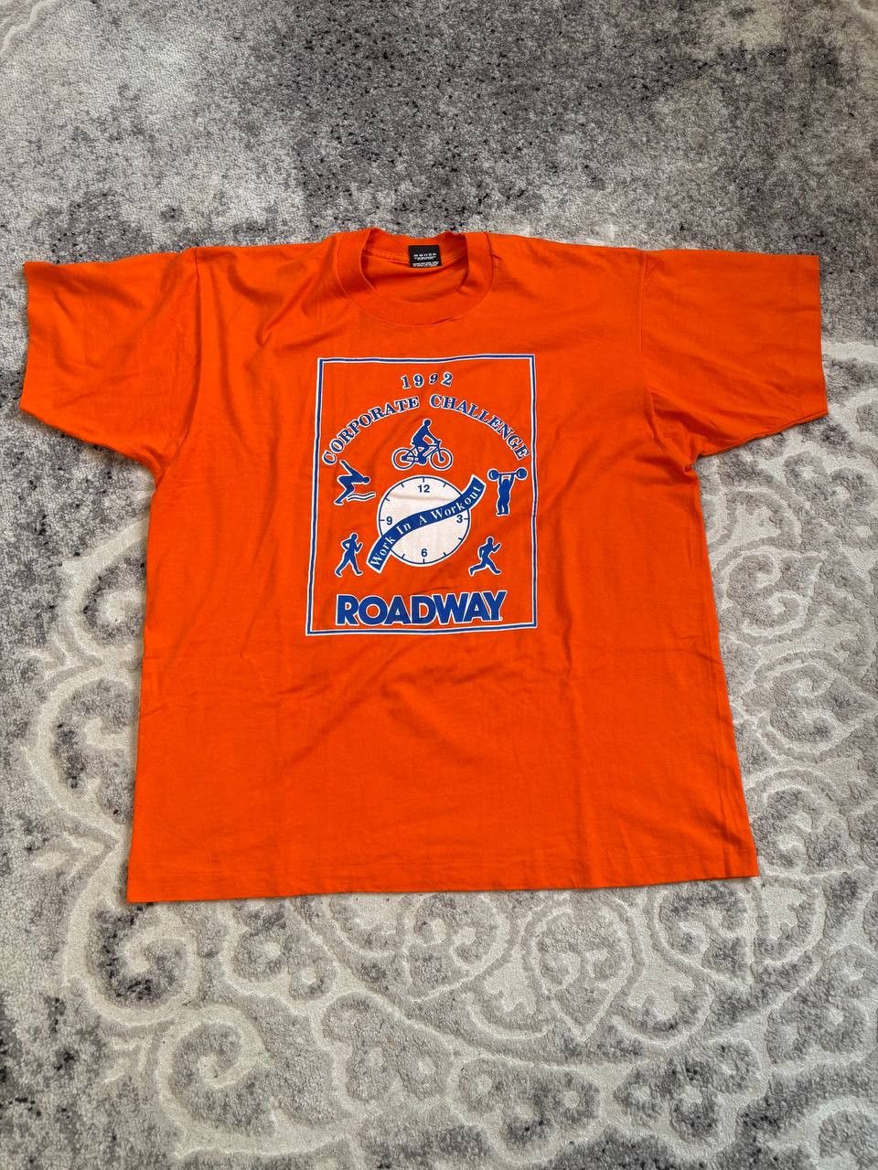 Vintage VTG 1992 Roadway T-Shirt | Screen Stars Best | Single Stitch Size US XL / EU 56 / 4 - 10 Thumbnail