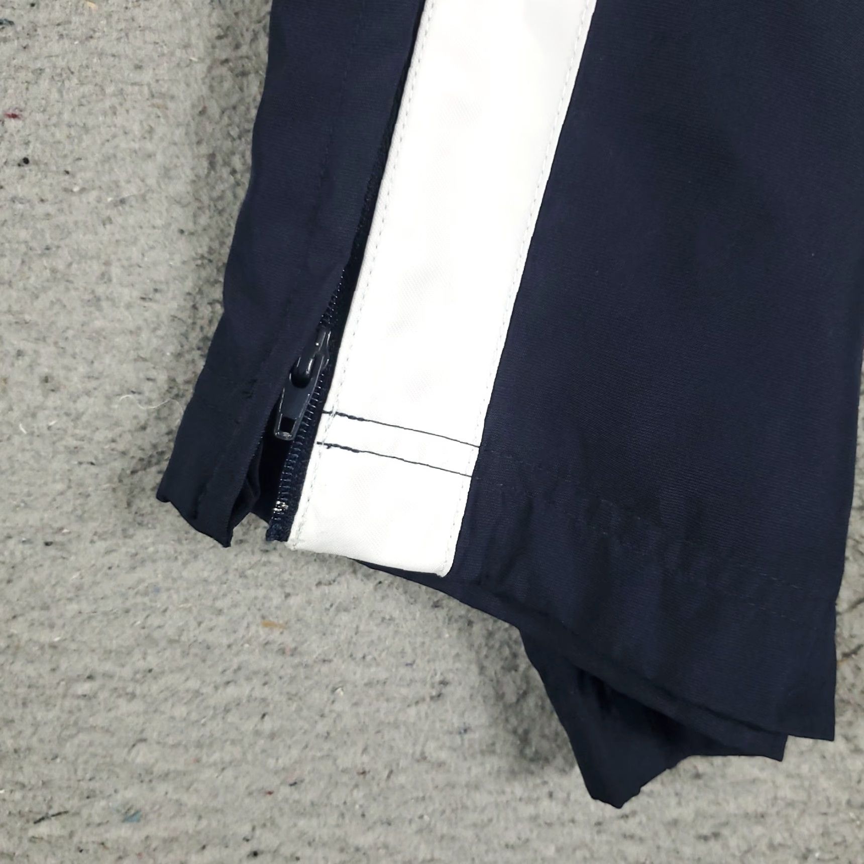 Adidas Adidas Pants Mens M Navy Blue White Ankle Zip Windbreaker Track Joggers Size US 31 - 4 Thumbnail
