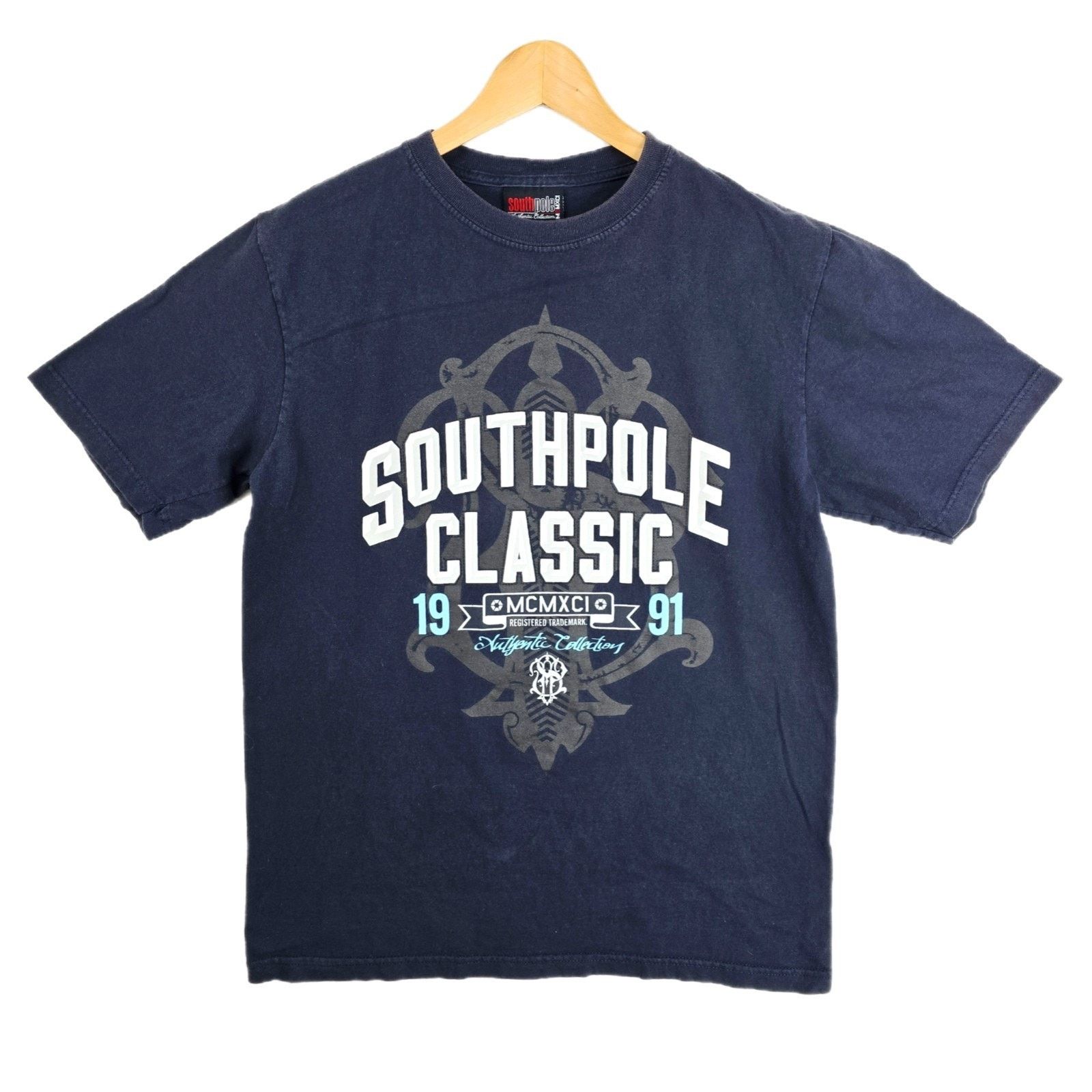 Southpole Vintage Southpole Classic Shirt Mens Large Navy Skater Size US L / EU 52-54 / 3 - 1 Thumbnail