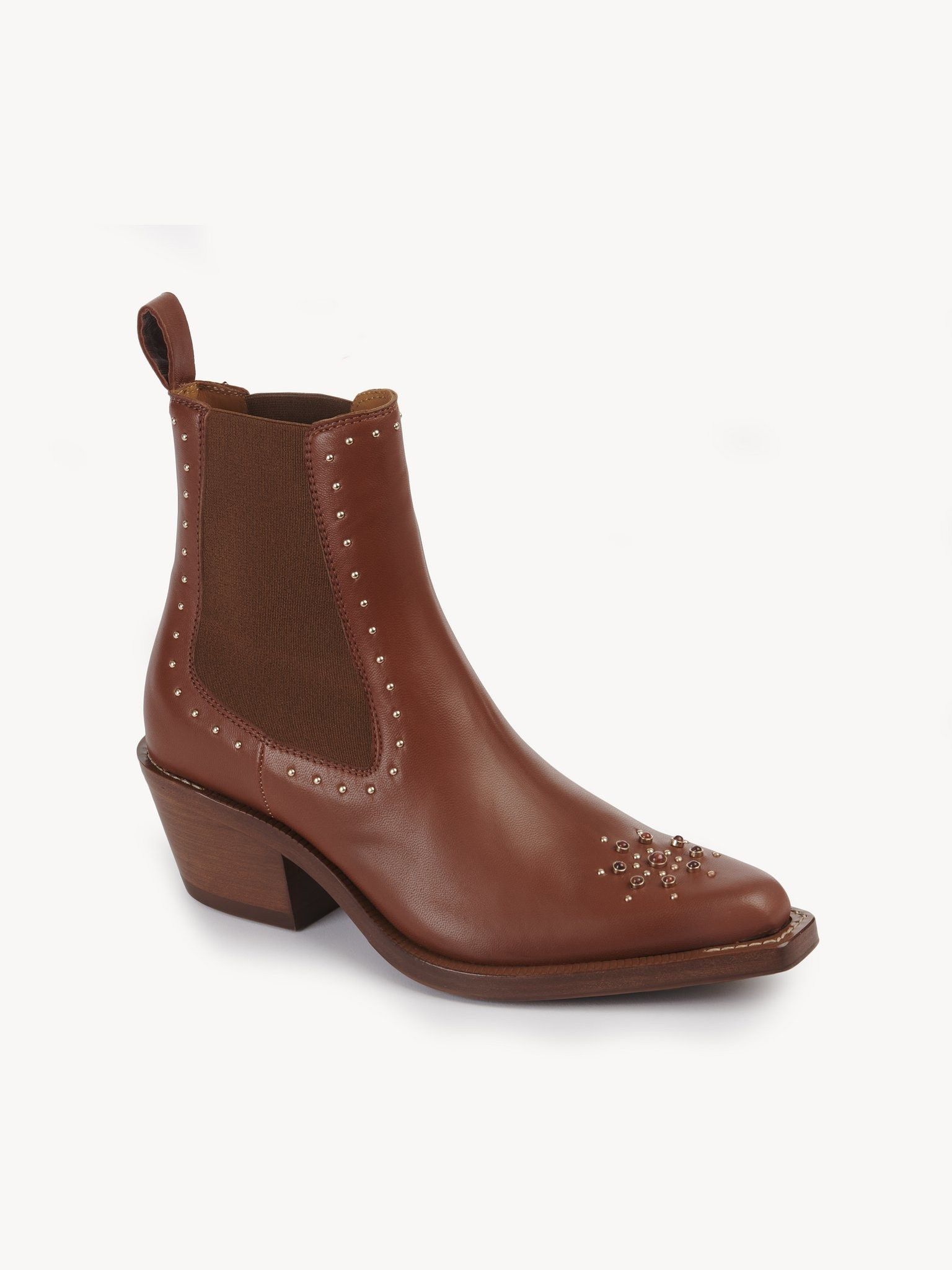 Chloe o1y0825 Ankle Boots in Tan Size US 10 / IT 40 - 2 Thumbnail