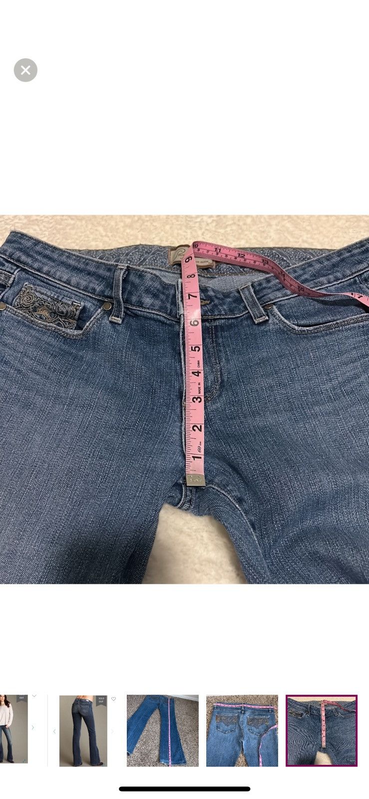 Paige Paige flare laurel canyon jeans size 30 Size 30" / US 8 / IT 44 - 10 Thumbnail