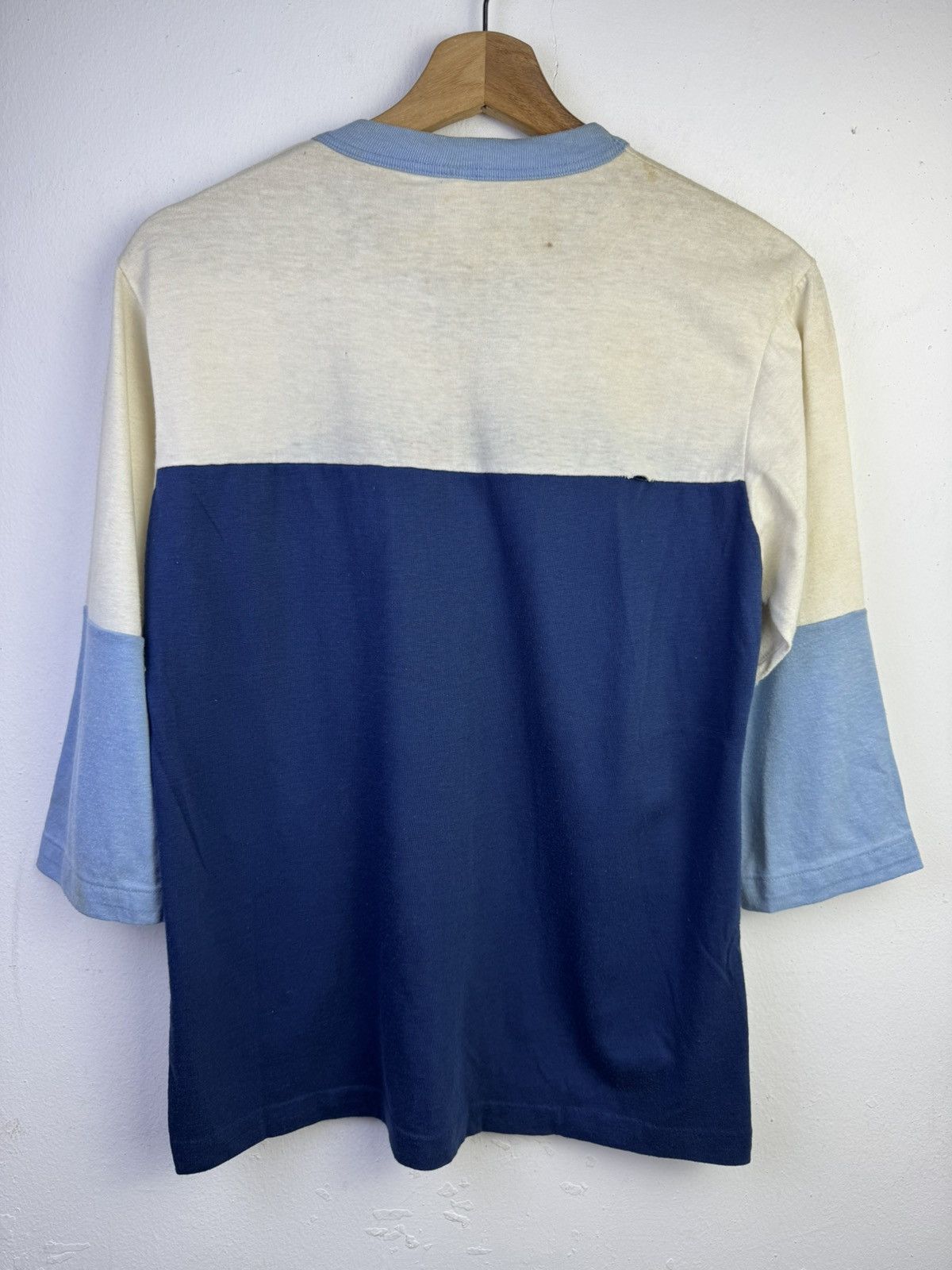 Nike vintage 70's Nike with velvet swoosh logo 3/4 sleeve tshirt Size US M / EU 48-50 / 2 - 7 Thumbnail