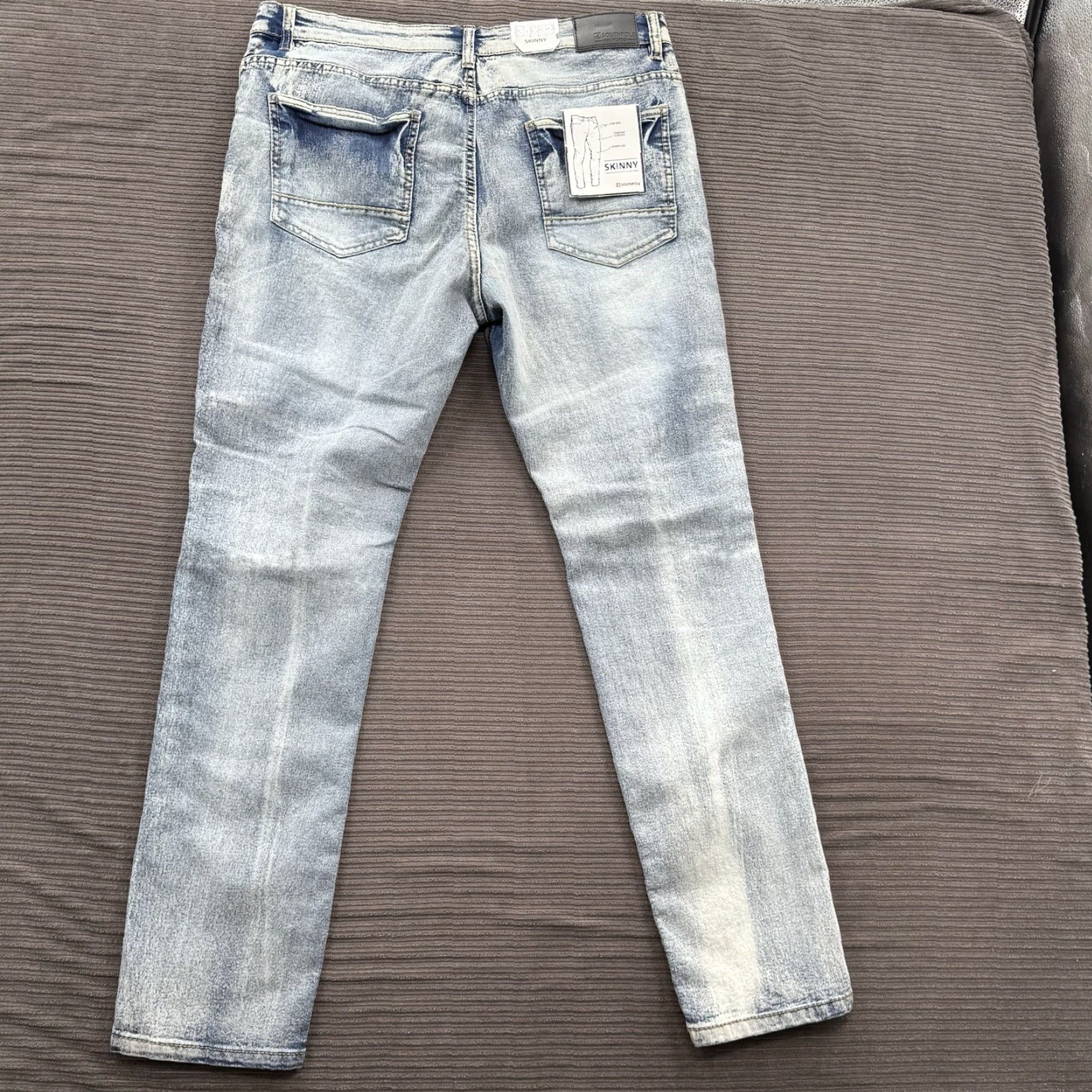 Southpole Southpole Jeans Men 36 Skinny Distressed Stretch Cotton Multicolor 90s Grunge Hip Hop Inseam 32 Mens Size US 36 / EU 52 - 2 Thumbnail