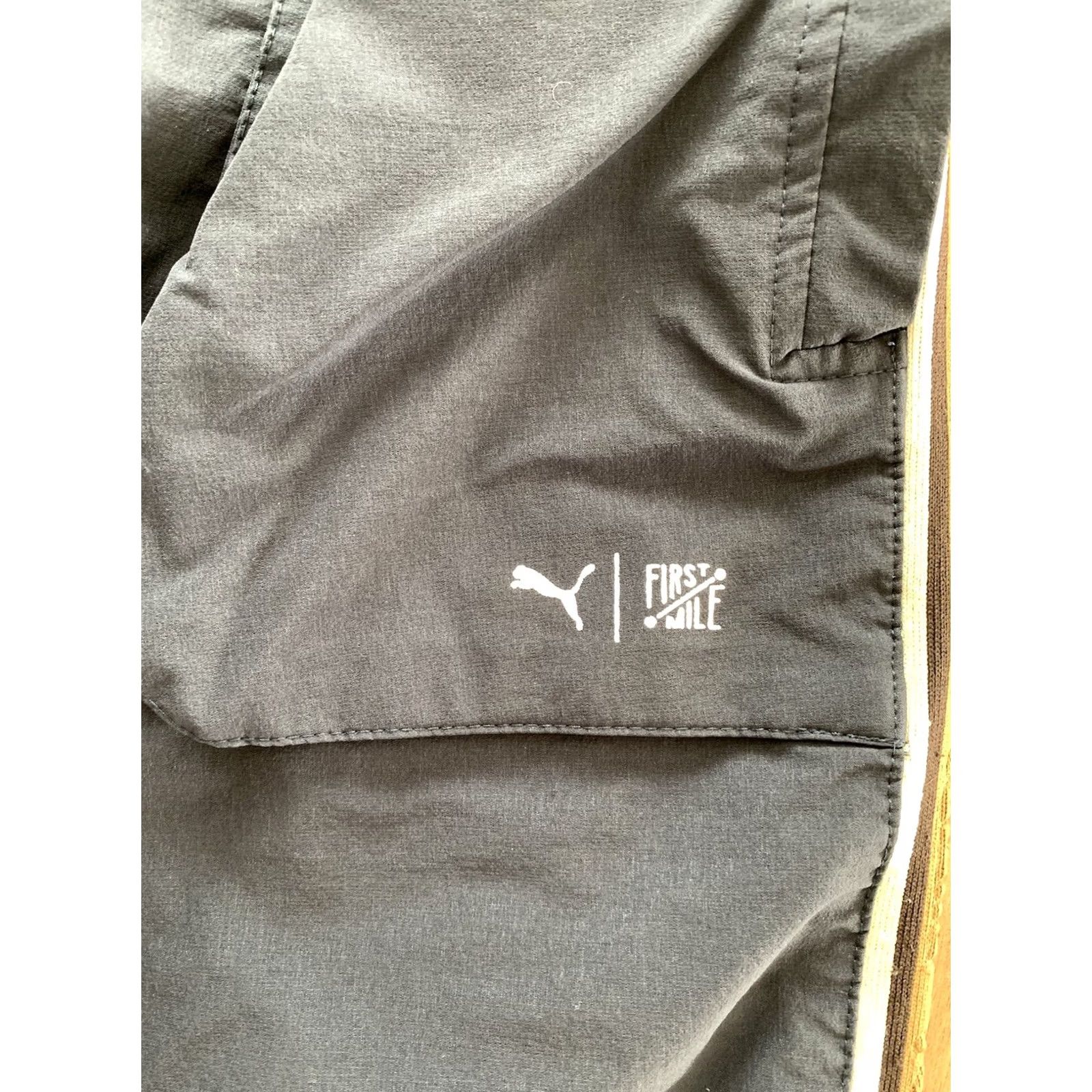 Puma PUMA Run First Mile Track Pants Mens 2XL Black Tapered Joggers Logo Clothing Pants Shoes & Accessories Size US 39 - 6 Thumbnail