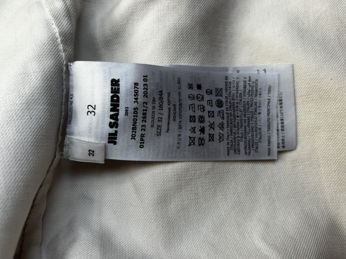 Jil Sander Jil Sander cropped Blouson Jacke – Off-White/Creme – 32 xs Size XXS / US 00 / IT 34 - 9 Thumbnail