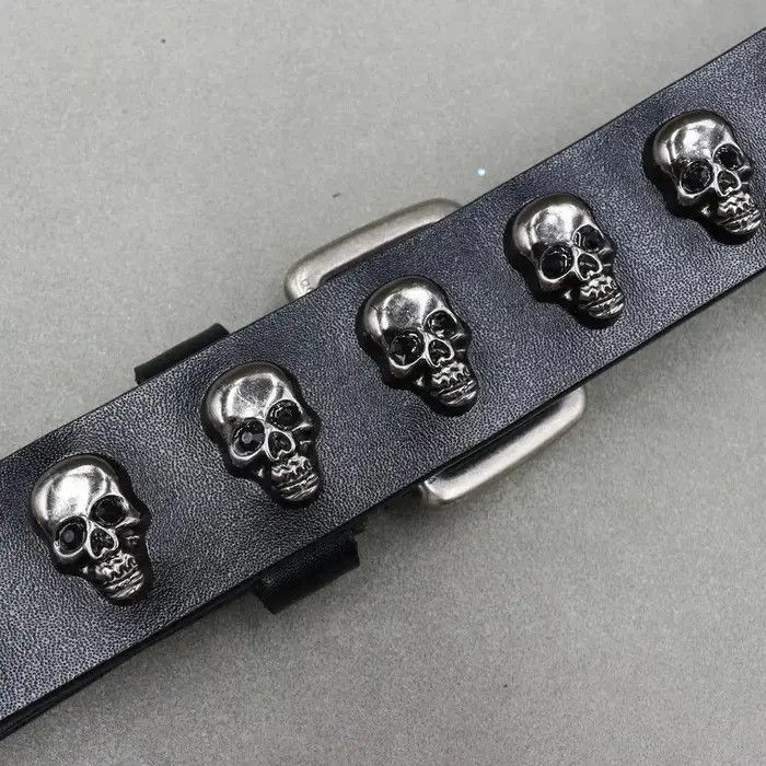 Japanese Brand Skull Studded Punk VS Cowboy Belts Size 40 - 3 Thumbnail