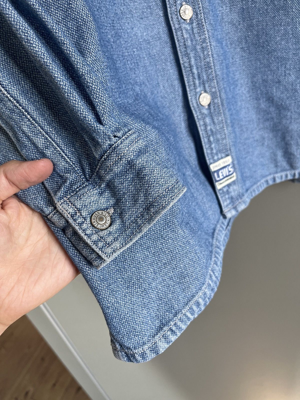 Levi's × Levi's Vintage Clothing × Vintage Levis Vintage Silvertab Denim Overshirt Size US S / EU 44-46 / 1 - 8 Thumbnail