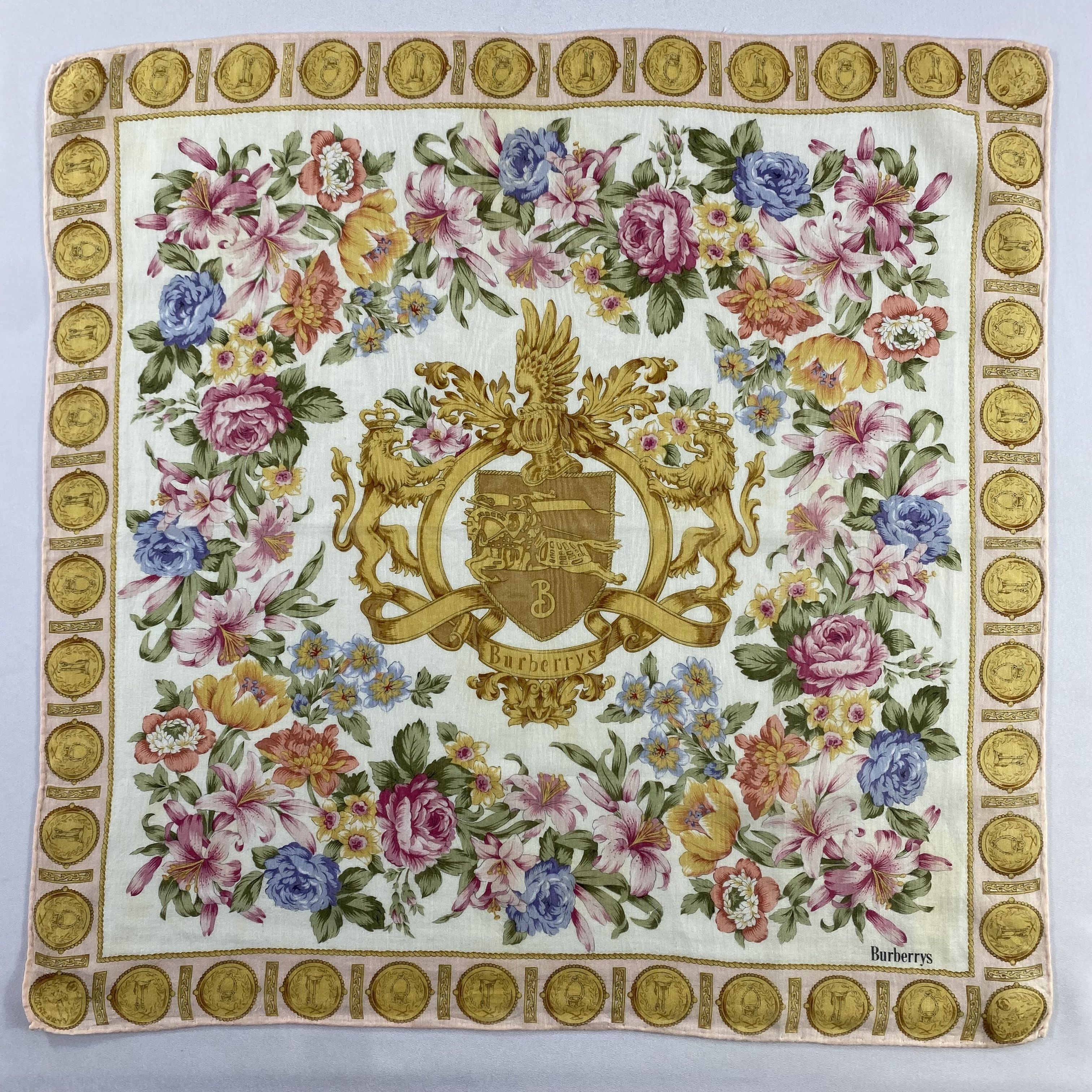 Burberry × Vintage Burberry Handkerchief / Neckerchief / Bandana-P1336 Size ONE SIZE - 1 Thumbnail