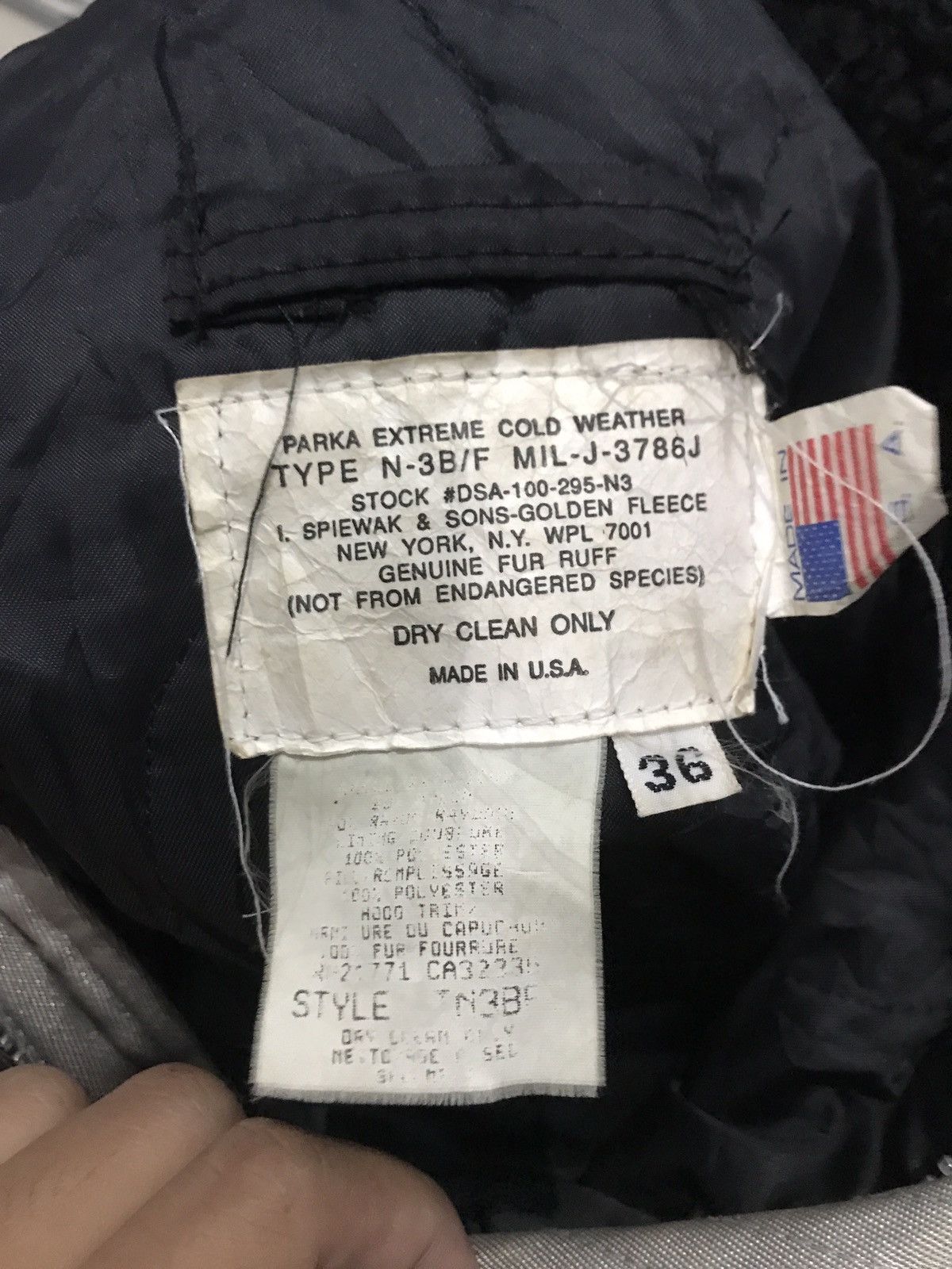 I. Spiewak And Sons Spiewaks And Sons Millitary Parka Type N-2B not alpha indus Size US L / EU 52-54 / 3 - 4 Thumbnail