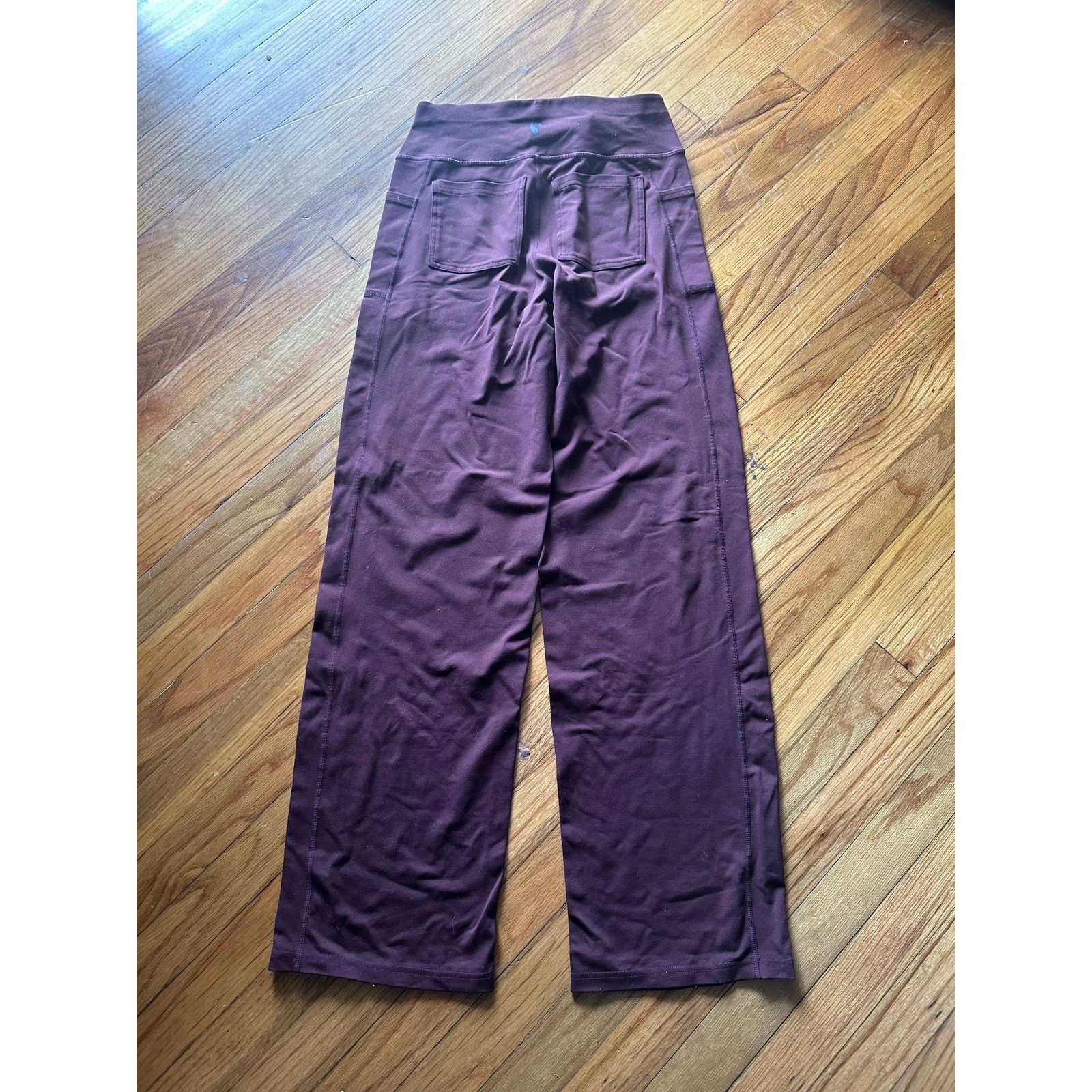 SKECHERS Skechers Go Walk High-Waisted Straight-Leg Yoga Pants Plum Size 28" / US 6 / IT 42 - 4 Thumbnail