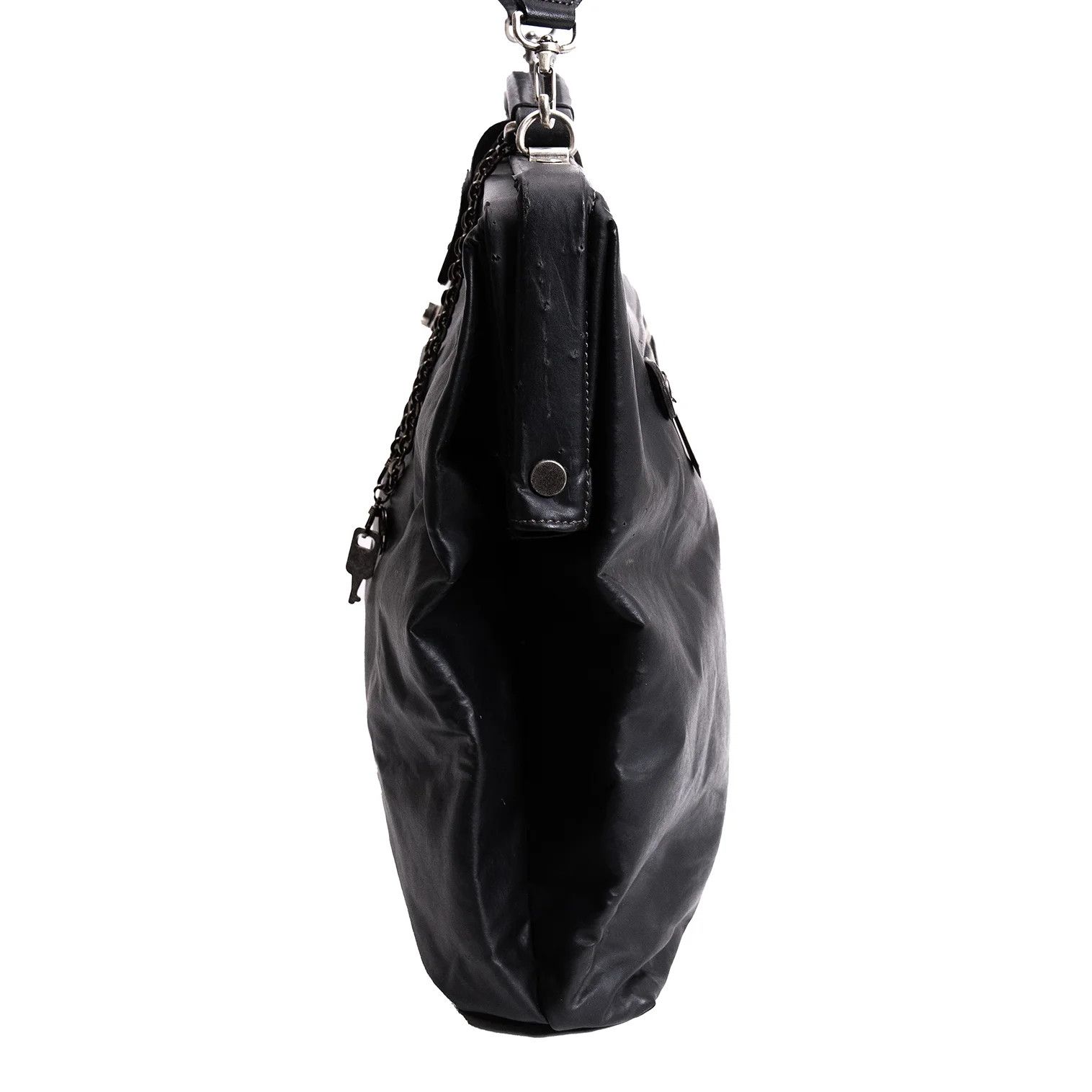 Jean Paul Gaultier Black Coated Doctor Bag with Damage and Discoloration Size ONE SIZE - 4 Thumbnail