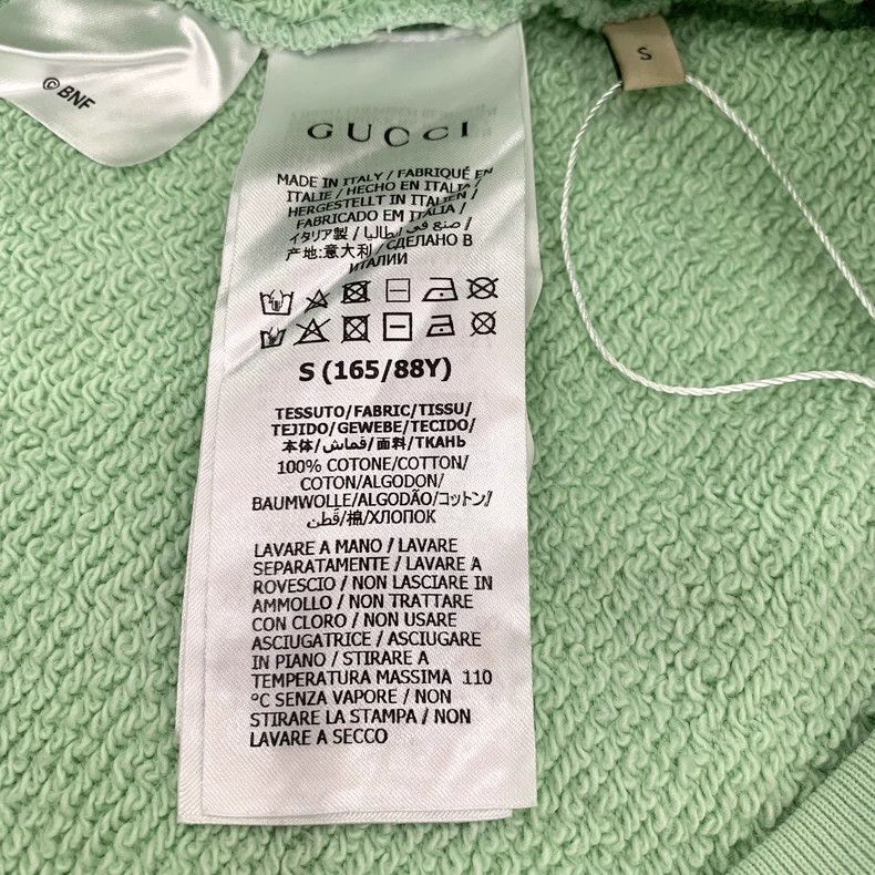 Gucci Gucci Green logo letter pattern printed round-neck cotton l Size US S / EU 44-46 / 1 - 7 Thumbnail