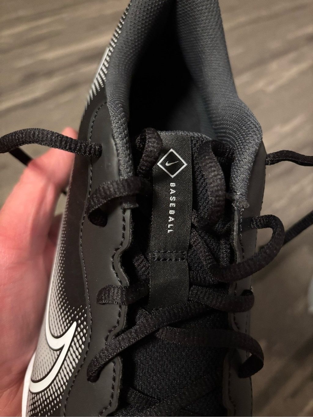 Nike Nike Black and White Men's Fastflex Baseball Cleats Size US 12 / EU 45 - 4 Thumbnail