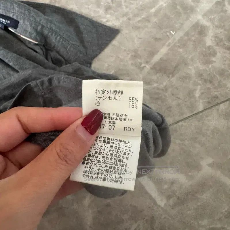 Burberry Burberry Long Sleeve Gray Cotton Blend Top. Size M / US 6-8 / IT 42-44 - 9 Thumbnail