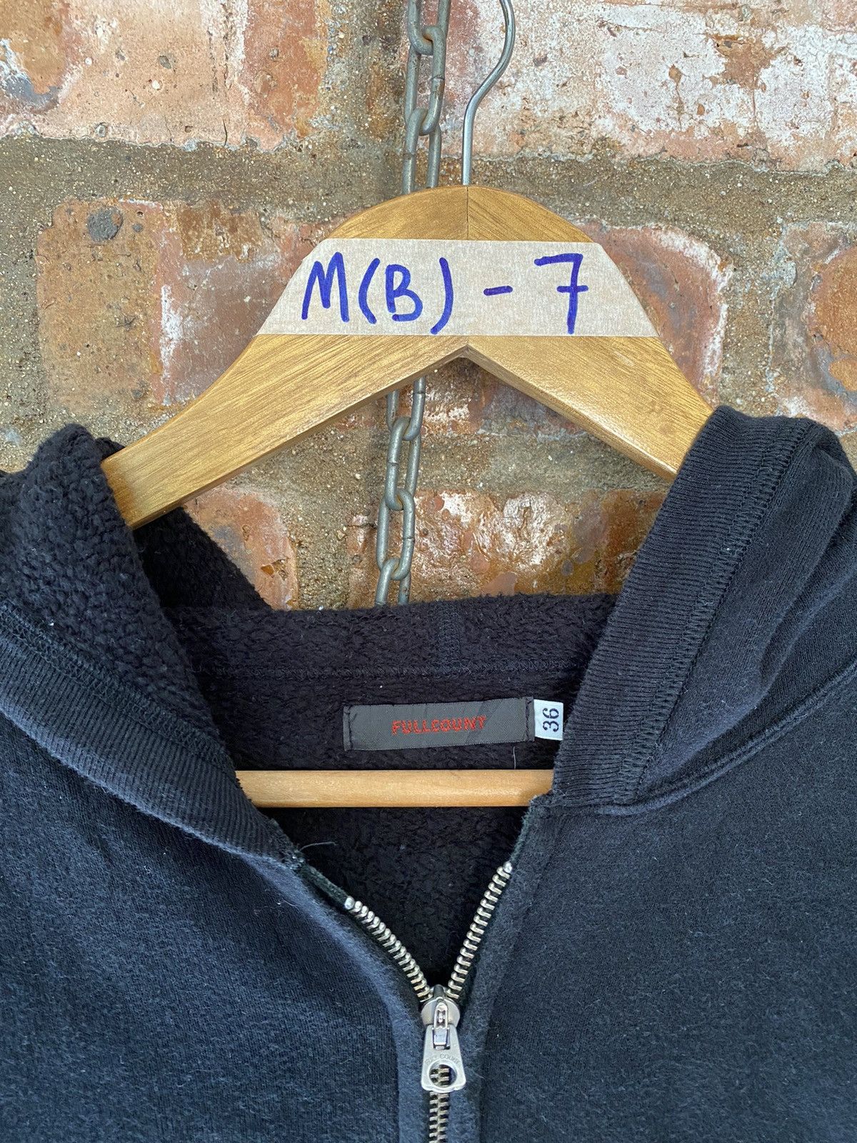 Full Count & Co. 1990s Bull Black zipper hoodie Size US M / EU 48-50 / 2 - 5 Thumbnail