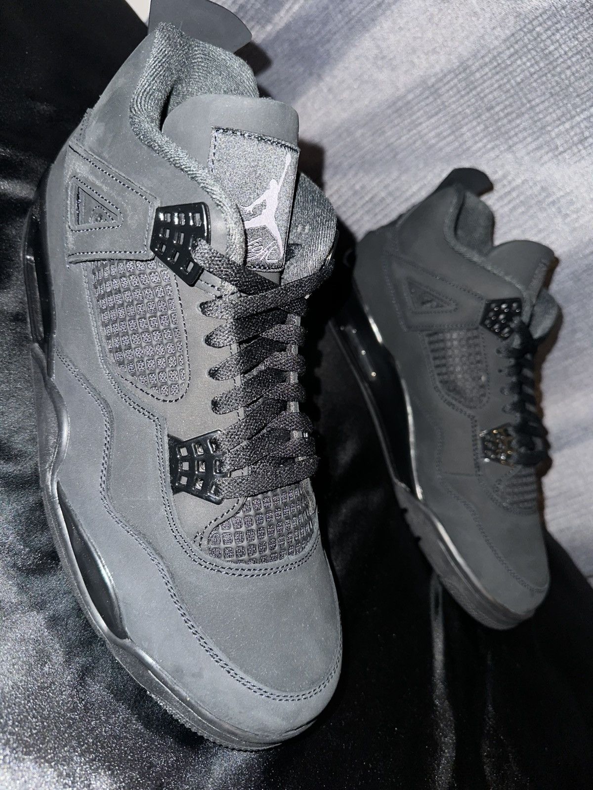 Jordan Brand JORDAN 4 BLACKCATS SIZE 12 NEVER WORN‼️ Size US 12 / EU 45 - 1 Thumbnail