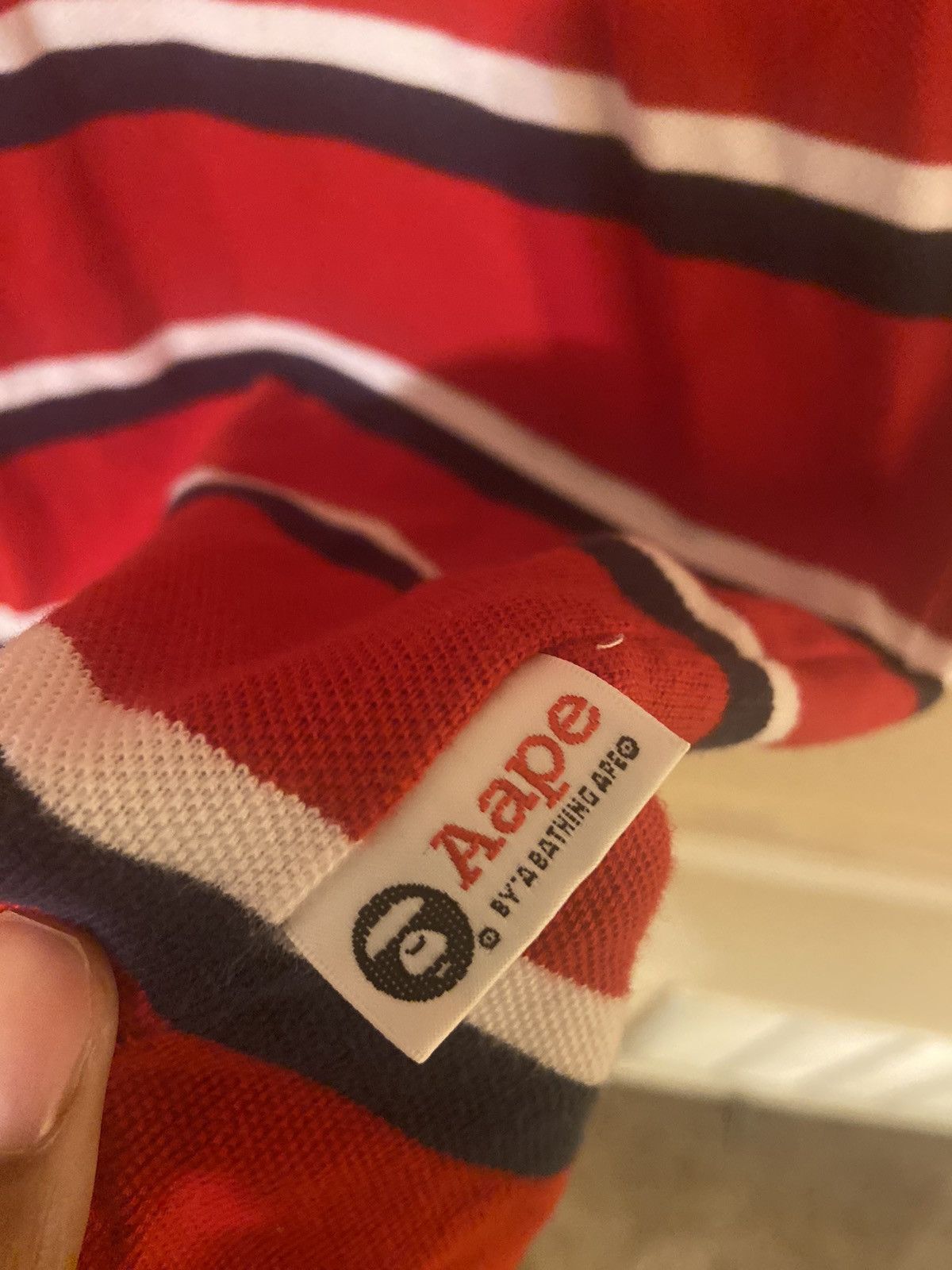 Aape AAPE by A Bathing Ape Striped Polo Size US S / EU 44-46 / 1 - 5 Thumbnail