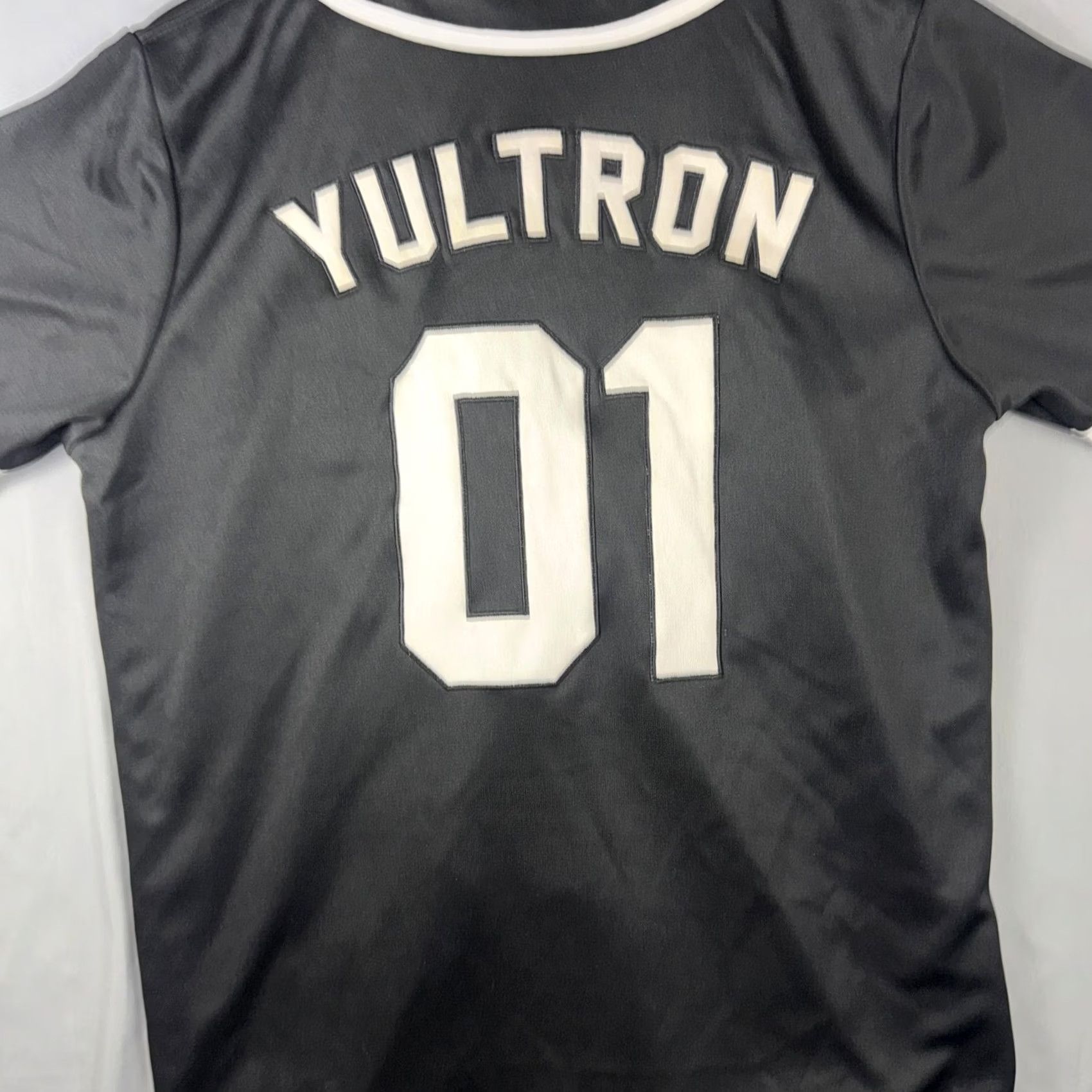 Vintage Yultron Baseball Jersey Mens Medium Black Ravers 01 Button Front Graphic Shirt Size US M / EU 48-50 / 2 - 5 Thumbnail