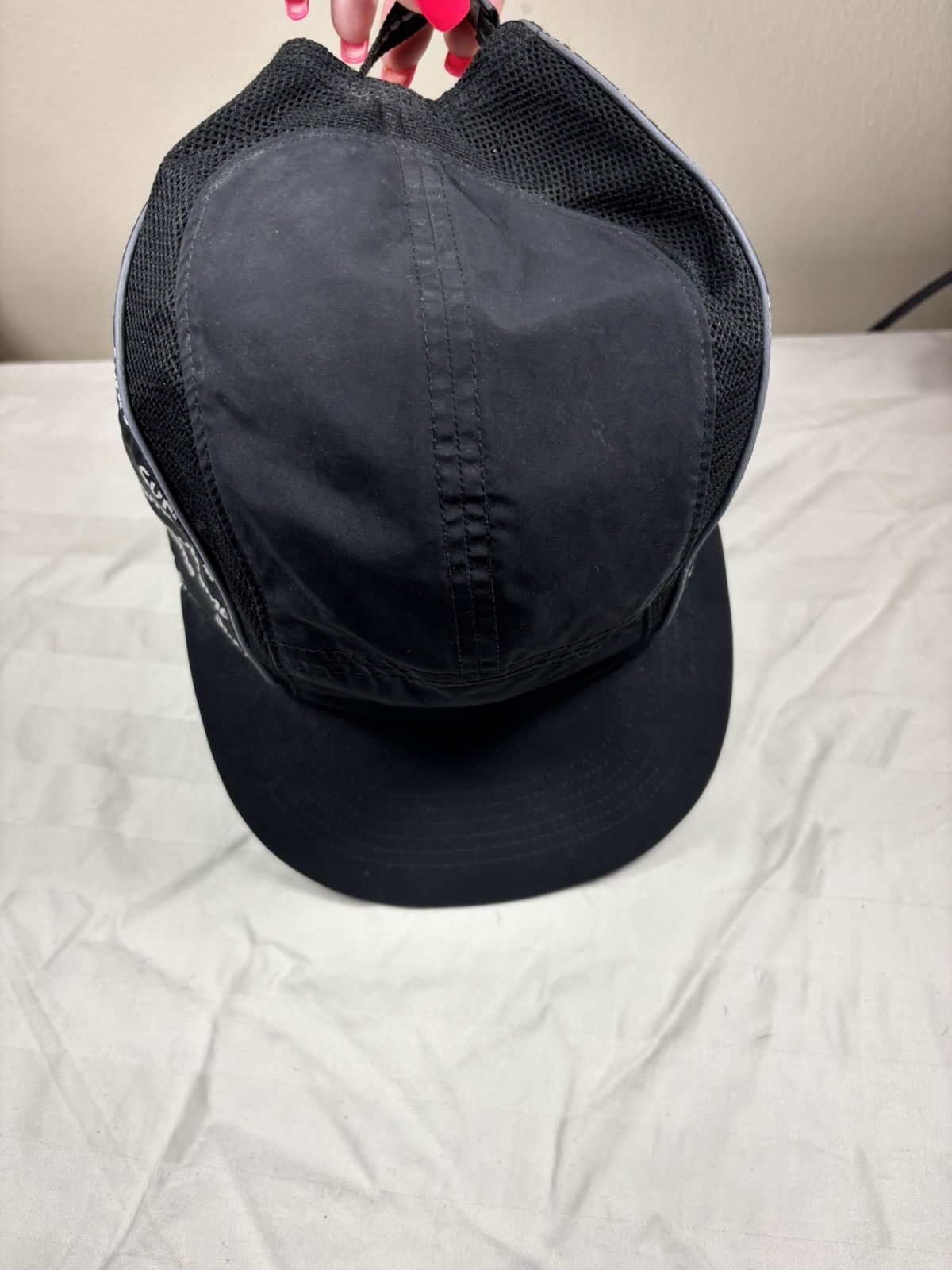 Supreme Diagonal Logo Side Panel Camp Cap display picture 1