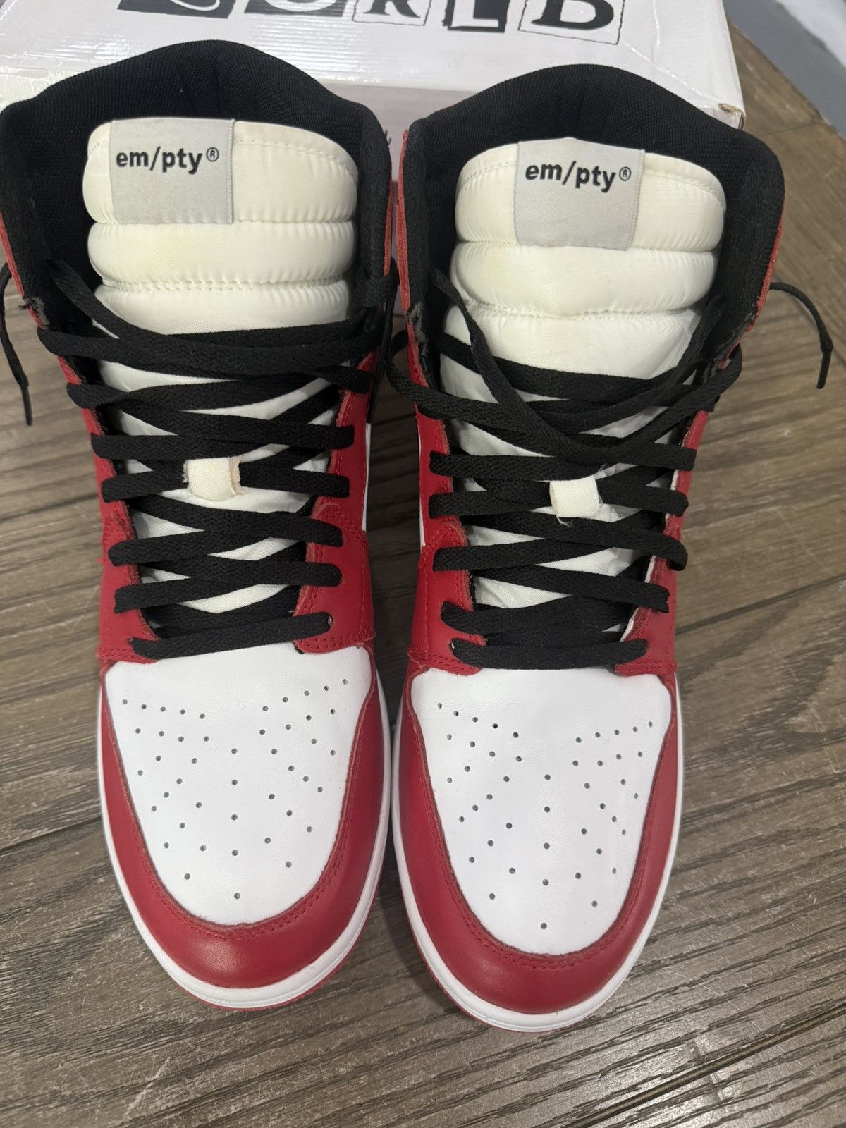 Designer ⚡️ EMPTY WORLDWIDE Custom RARE! Jordan 1 Anarchy Size 13 ⚡️ Size US 13 / EU 46 - 3 Thumbnail