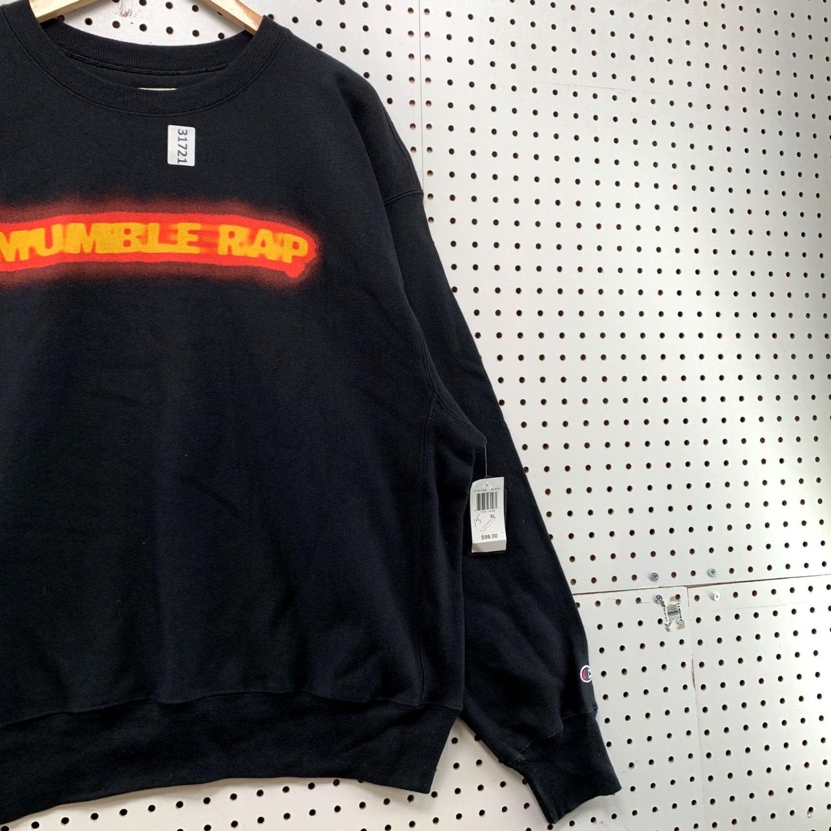 Champion VINTAGE Champion Reverse Weave Sweatshirt MUMBLE RAP Mens XL Universal NWT Size US XL / EU 56 / 4 - 5 Thumbnail