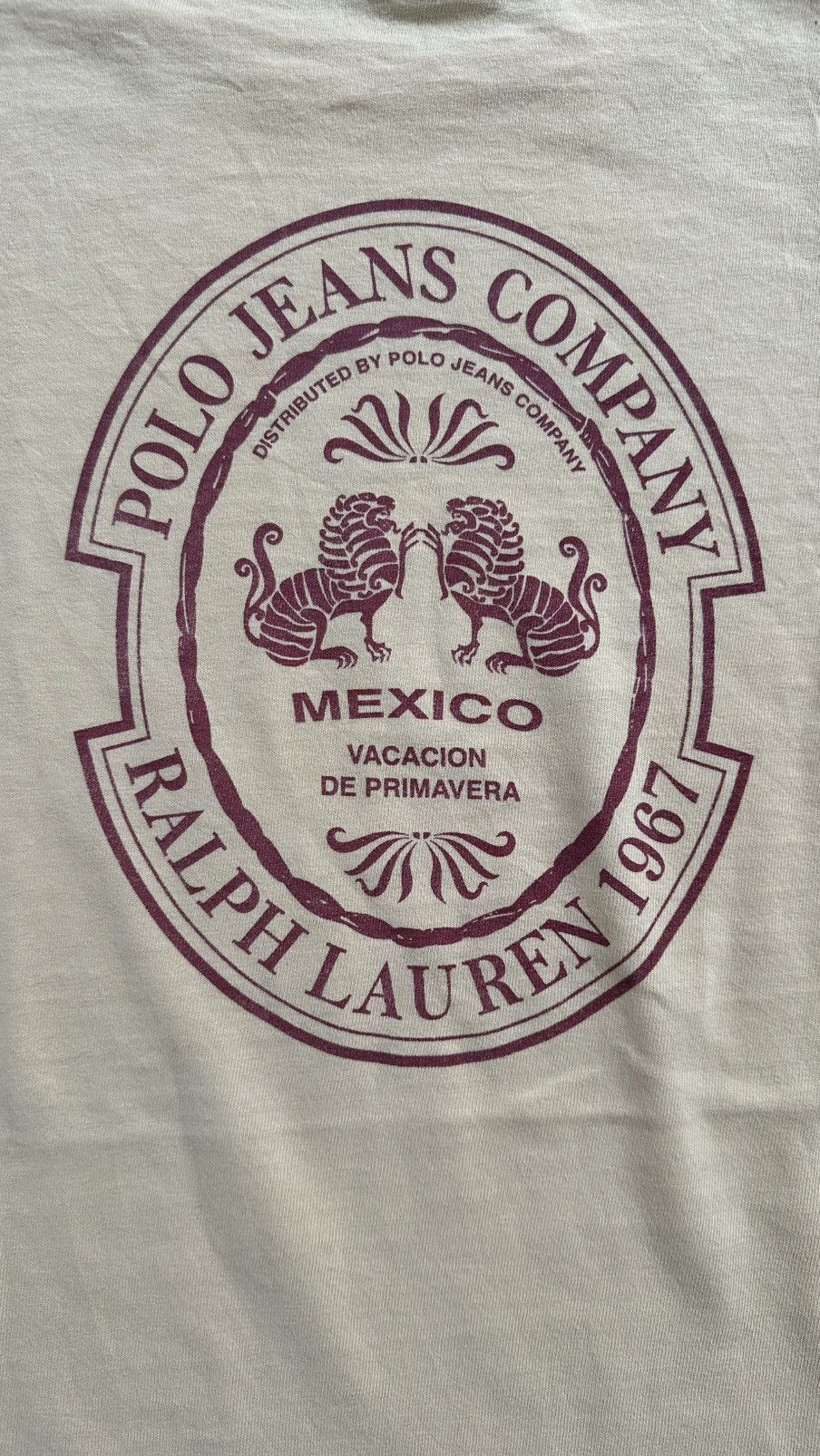 Polo Ralph Lauren VINTAGE POLO JEANS COMPANY POLO RL MEXICO TEE Size US M / EU 48-50 / 2 - 6 Thumbnail