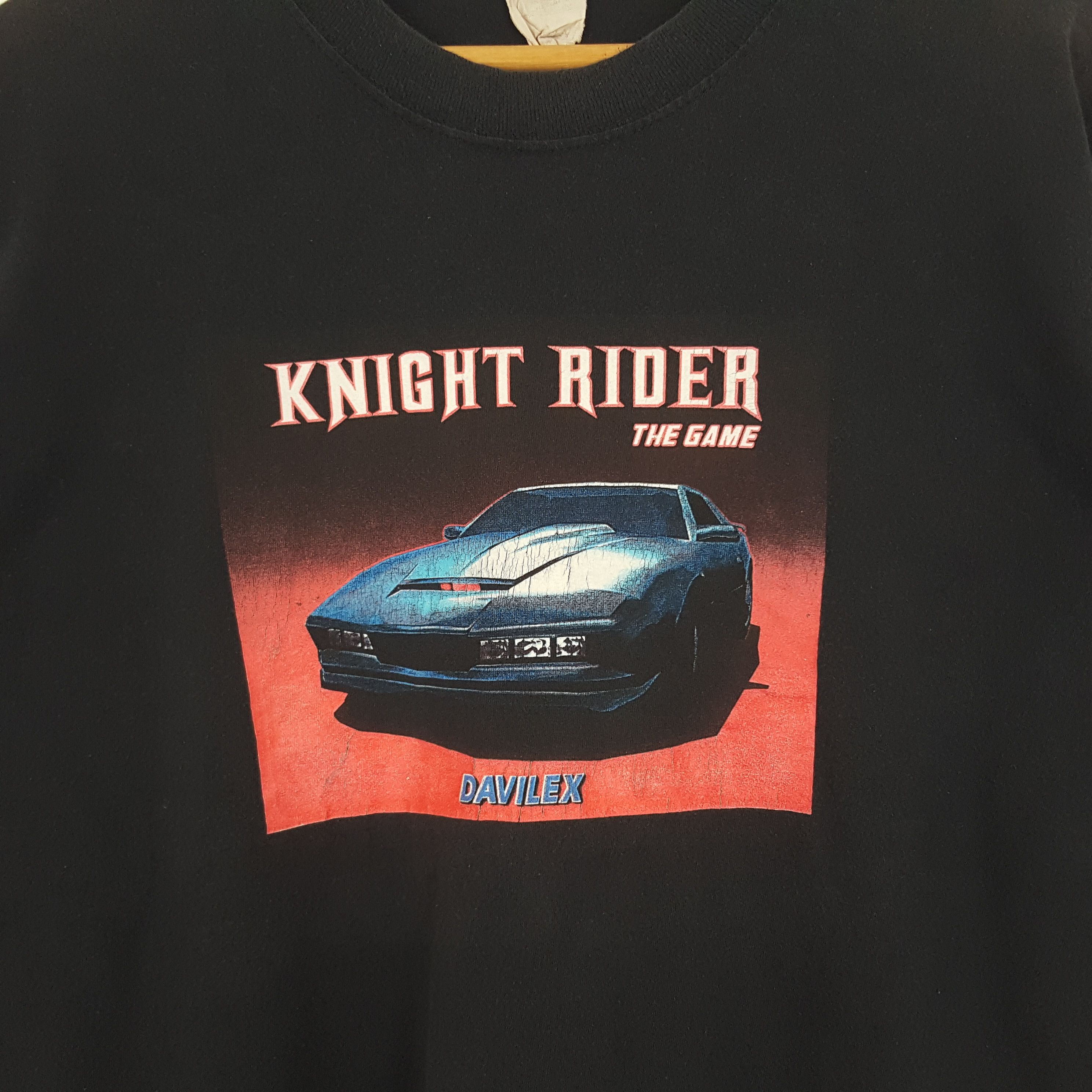 Vintage Vintage Knight Rider Davilex American Movies Racing Tshirt Size US XL / EU 56 / 4 - 2 Thumbnail