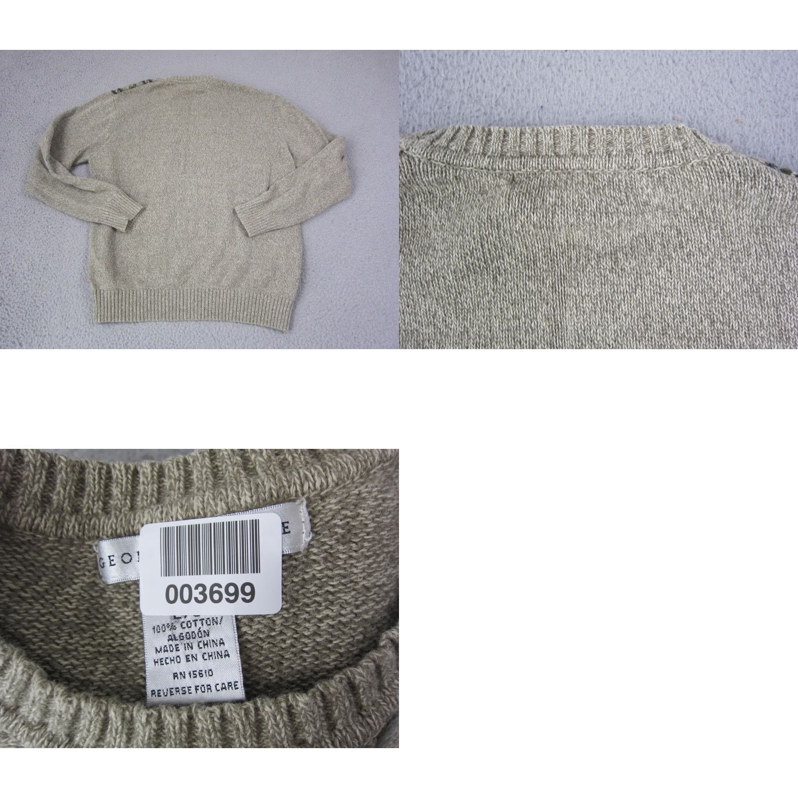 Geoffrey Beene VINTAGE Geoffrey Beene Sweater Pullover Mens Medium Green Knit Geometric Crew 80s Size US M / EU 48-50 / 2 - 8 Thumbnail