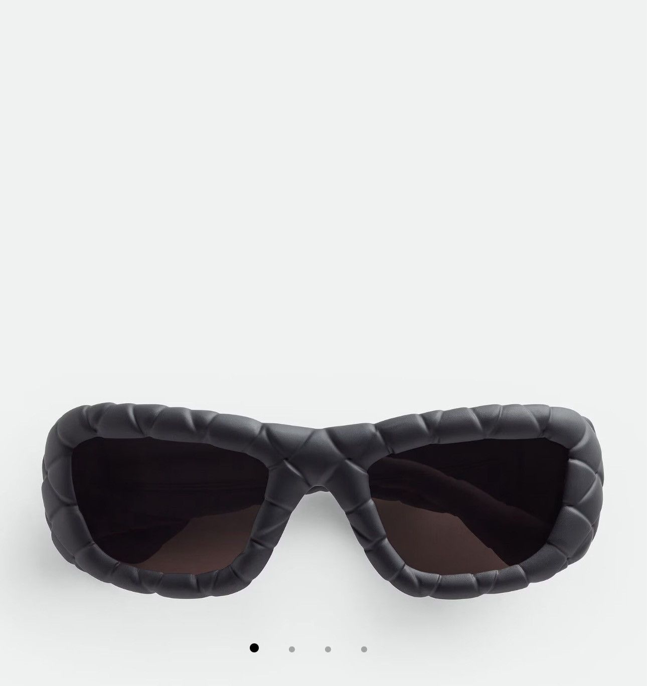 Bottega Veneta Bottega Veneta Intrecciato Rectangular Sunglasses Size ONE SIZE - 7 Thumbnail