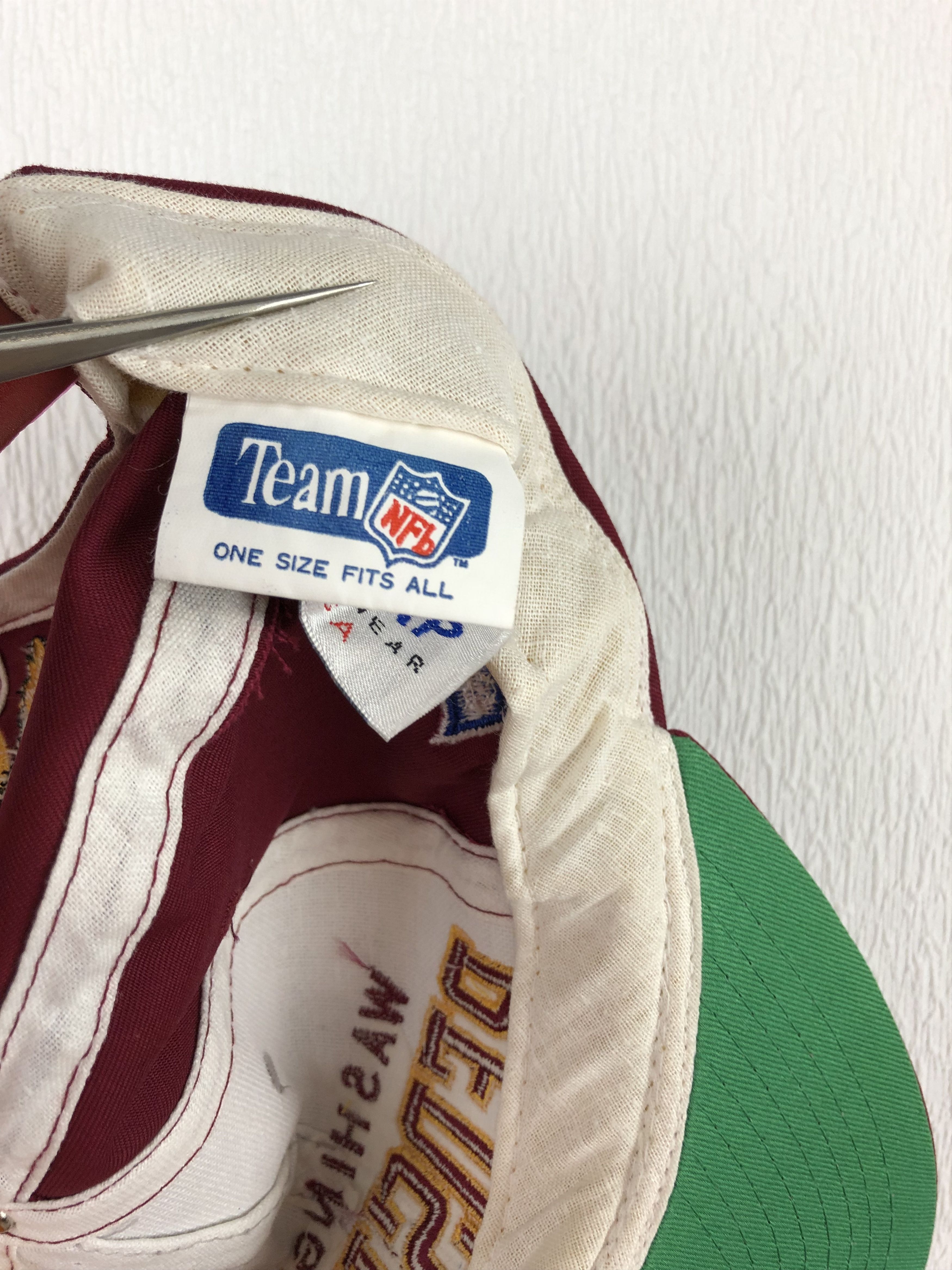 Vintage Vintage 90's Washington Redskins Inter Cap Snapback Hat Cap Size ONE SIZE - 8 Thumbnail