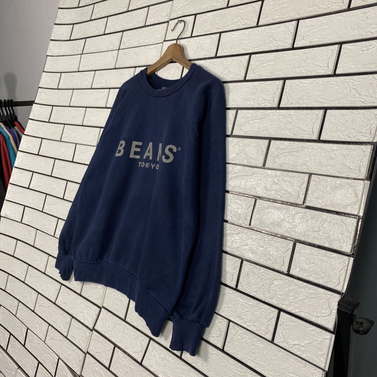 Issey Miyake Vintage Indigo Sweatshirt Beams Tokyo Big Logo Size US L / EU 52-54 / 3 - 3 Thumbnail