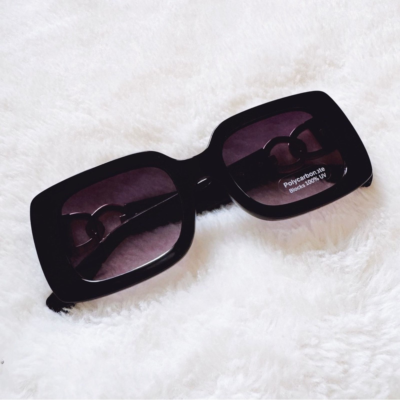 Other Camille Black Oversized Square Sunglasses Size ONE SIZE - 5 Thumbnail