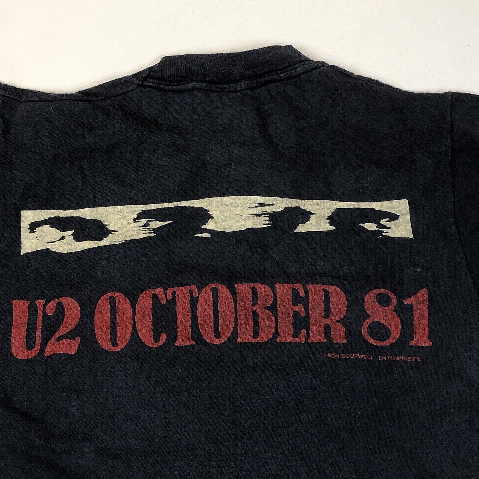 Band Tees Vintage 80s U2 October 81 Double Sided Band T Shirt Small Size US S / EU 44-46 / 1 - 8 Thumbnail